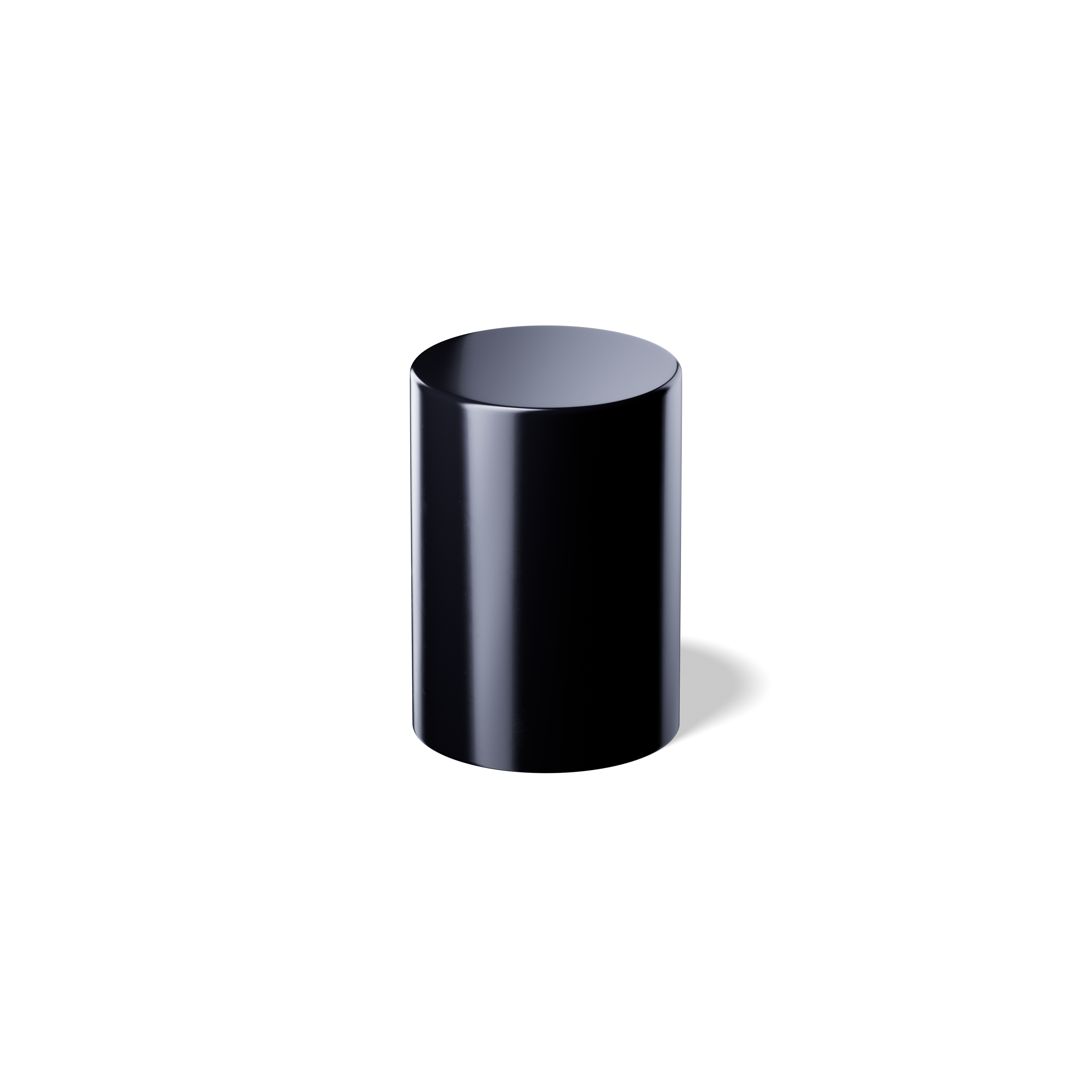 Roll-on cap DIN18, PP, black fitment, stainless steel ball, black cap (Orion)
