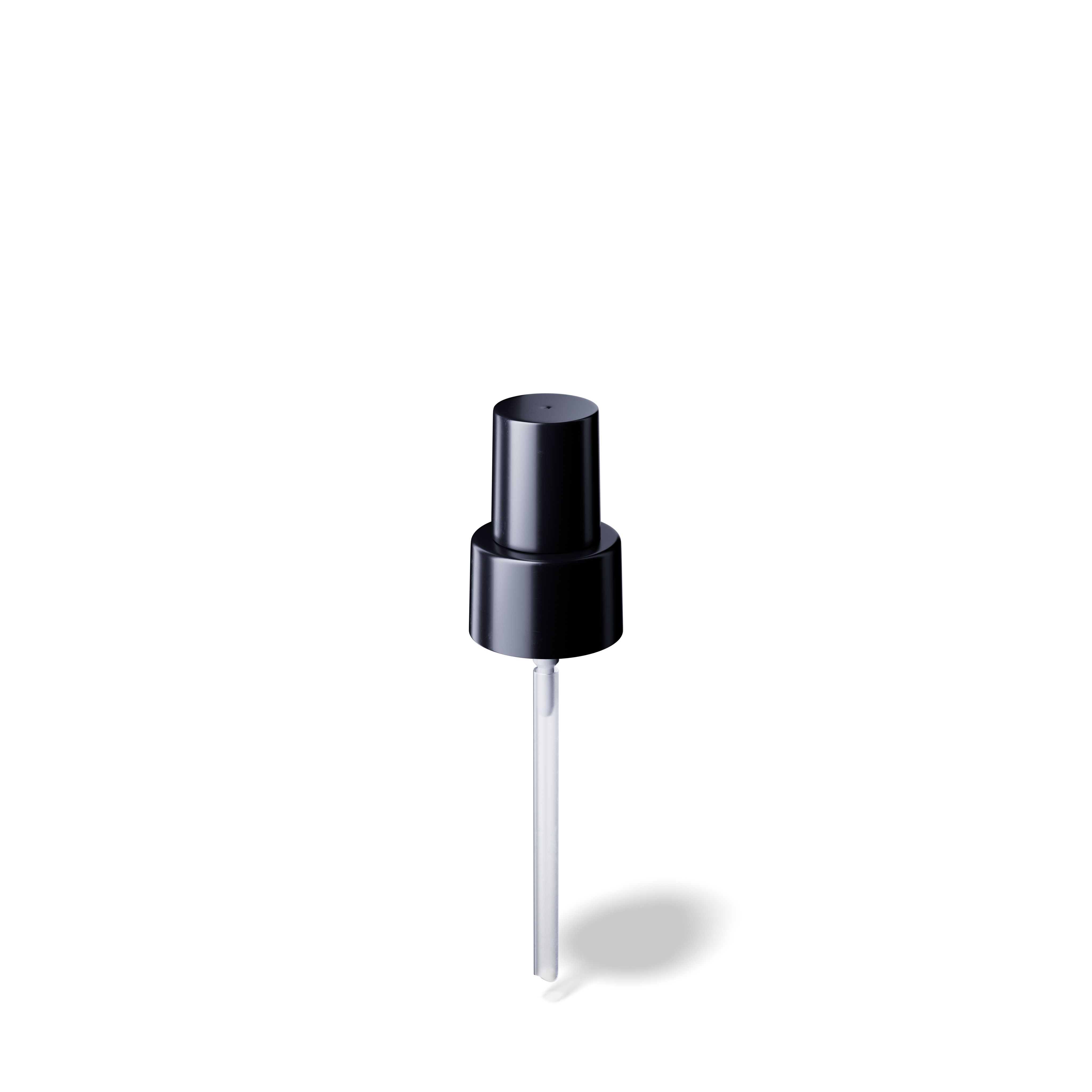 Lotion pump Sinfonia 24/410, PP black, glossy, dose 0.19ml, black overcap (Virgo 50)