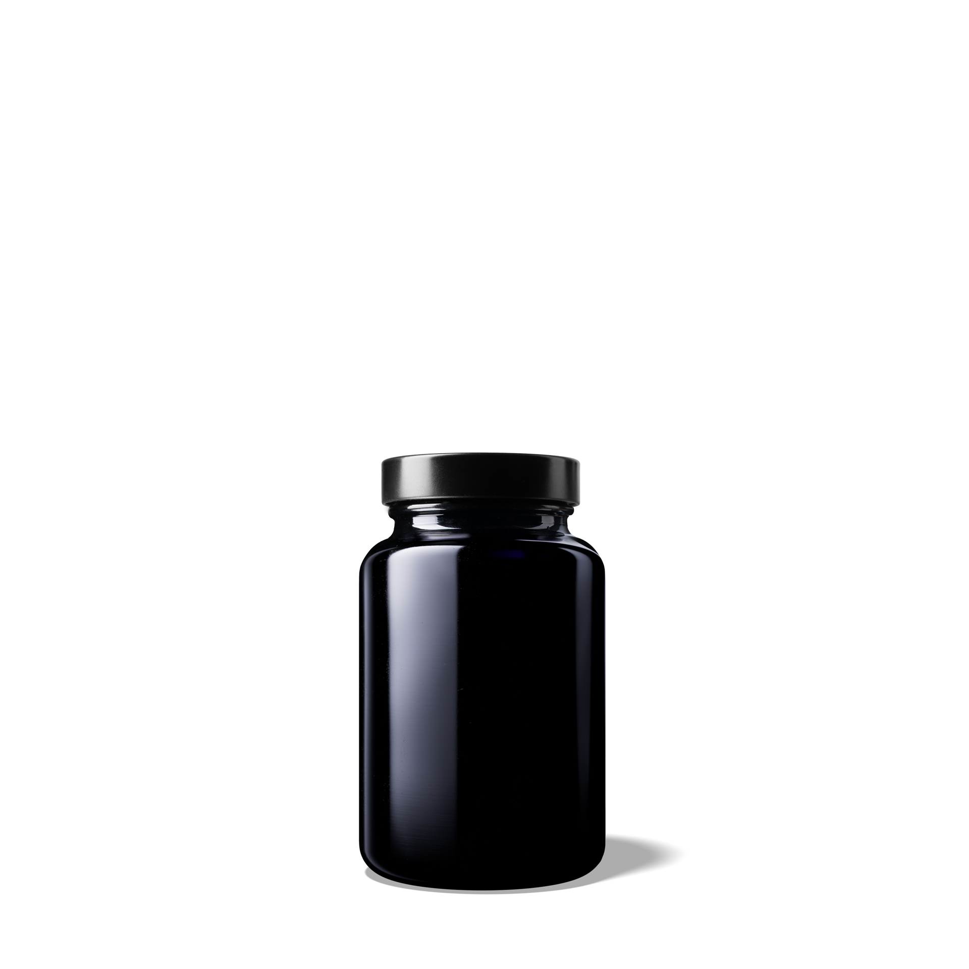 Screw cap Clio 500, 45/400, tinplate, black, violet inlay (Juniper 150/200/250/Pallas 150)