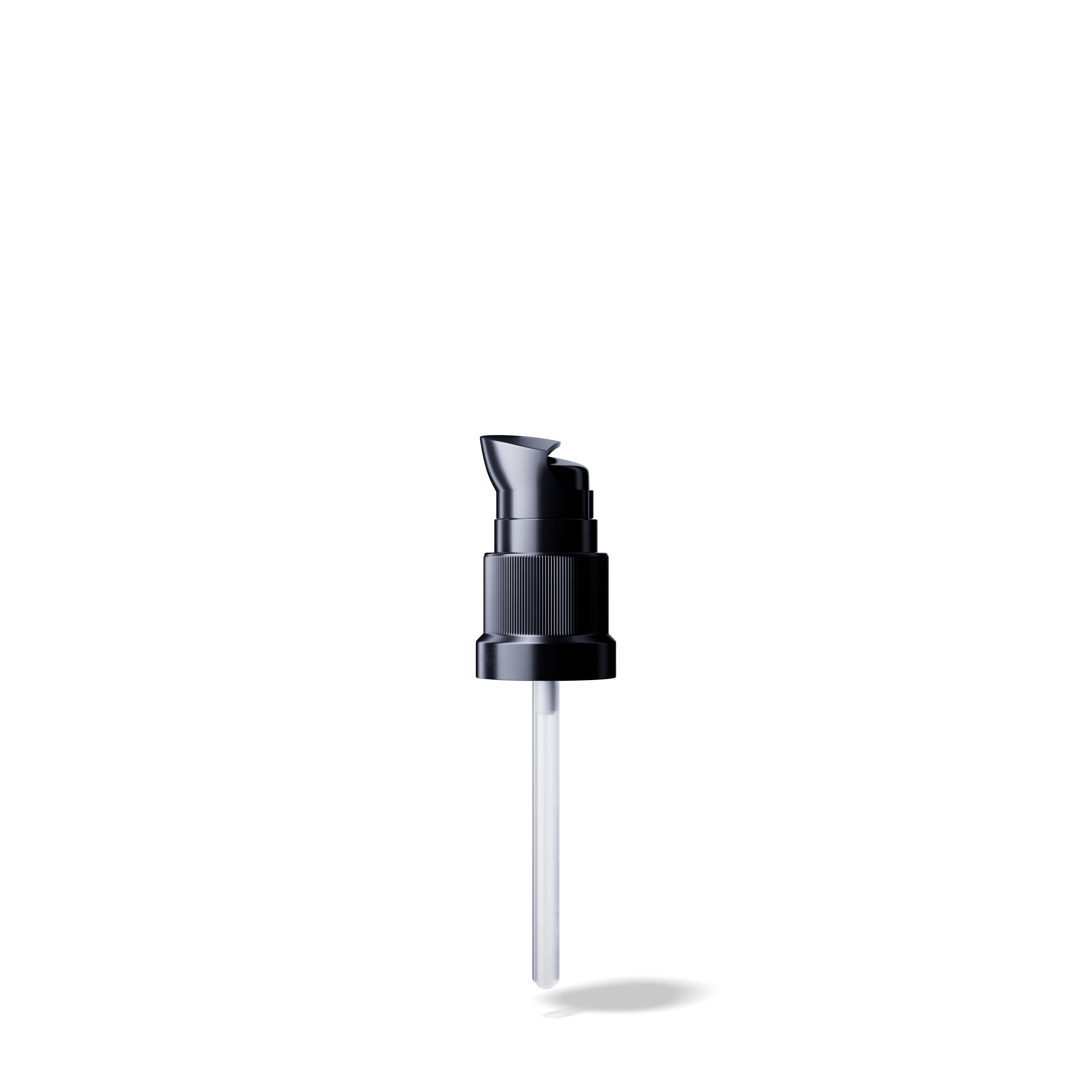 Lotion pump Metropolitan DIN18, PP, black, dose 0.10ml, black security clip (Orion 20)