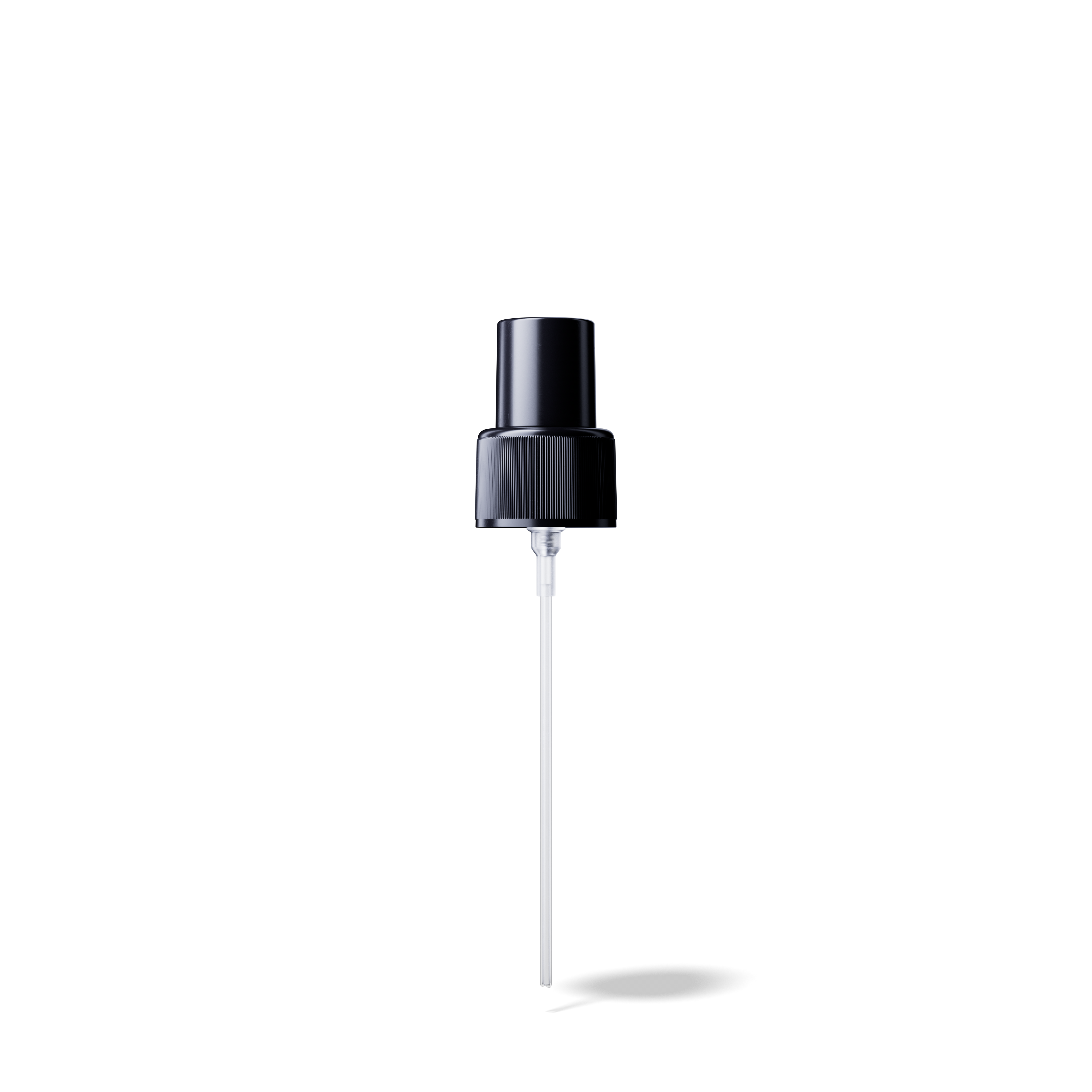 Mist sprayer Classic 24/410, PP, black, ribbed, dose 0.07ml, black overcap (Virgo 100)  