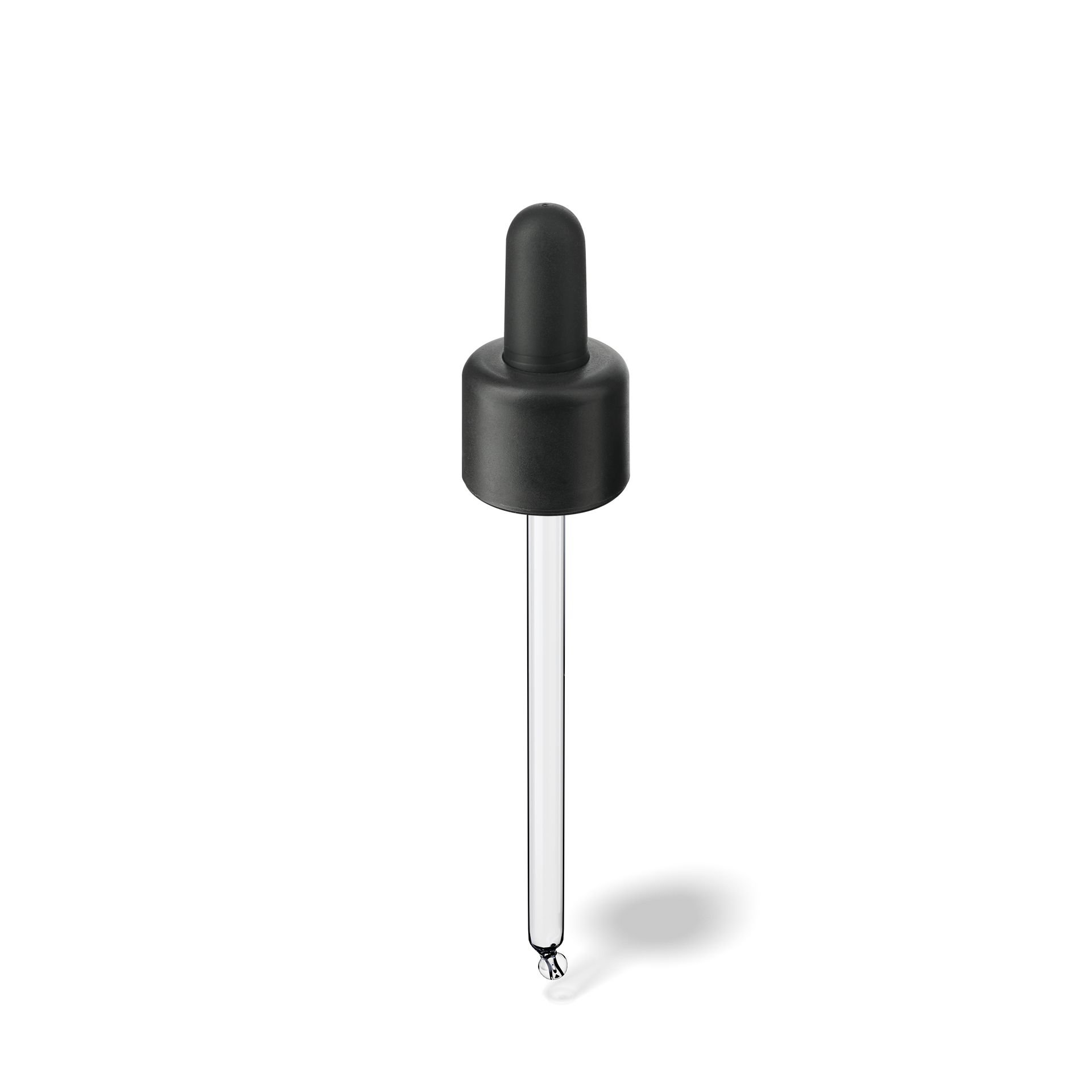 Pipette D06 black smooth, D18, TE-b, Bulb TPEs-b 1.0, Tip bent ball 1.0, ORI50/60-106 Pipette D06 black smooth, D18, TE-b, Bulb TPEs-b 1.0, Tip bent ball 1.0, ORI50/60-106