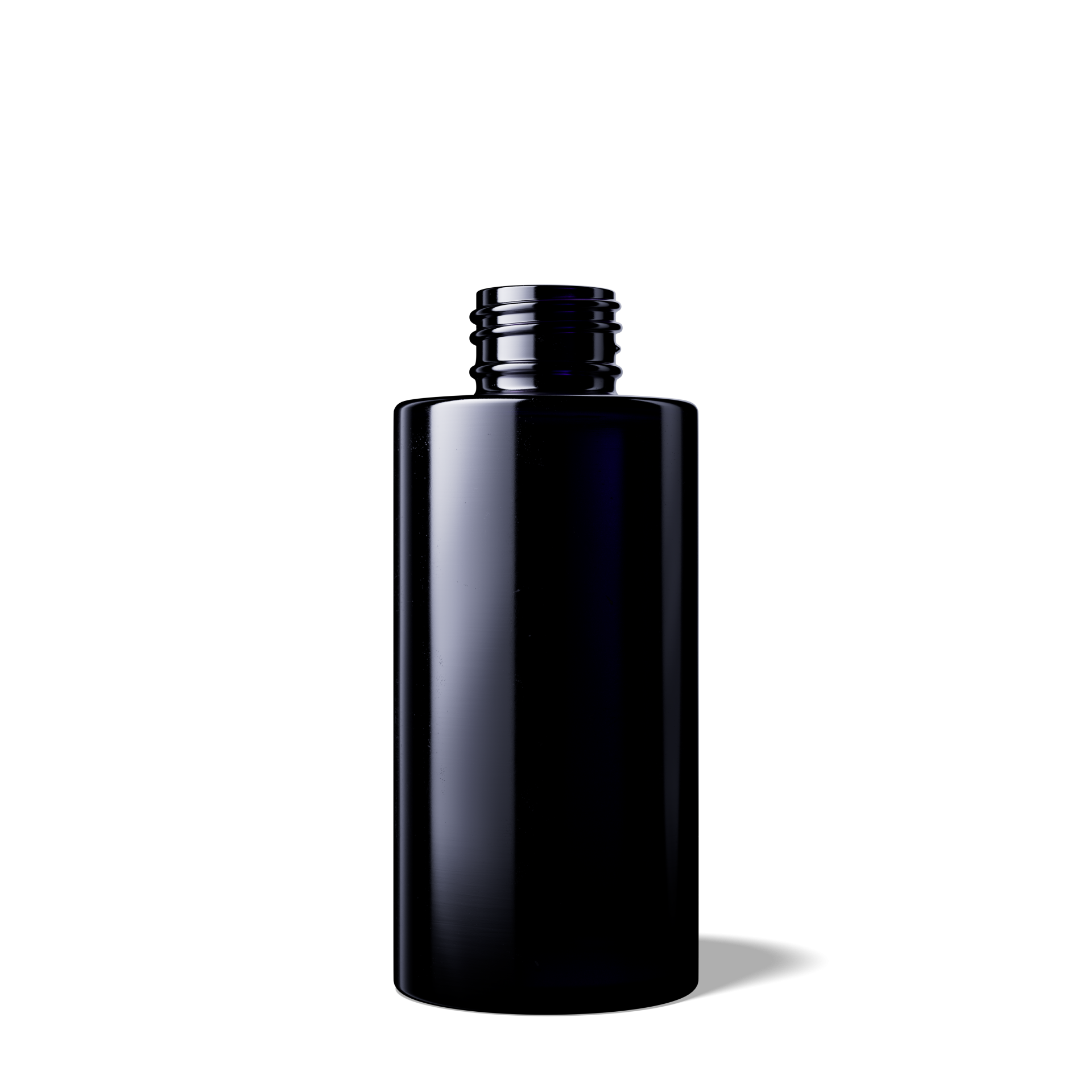 Cosmetic bottle Virgo 100ml, 24/410, anti rotation nocks, Miron