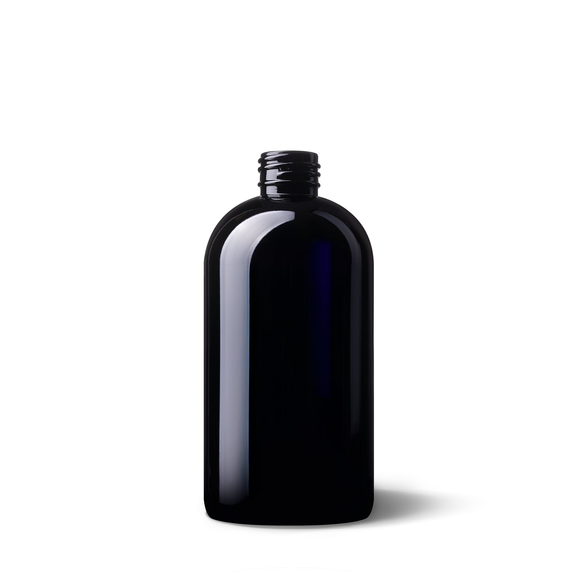Cosmetic bottle Capella 250ml, 24/410, anti rotation nocks, Miron