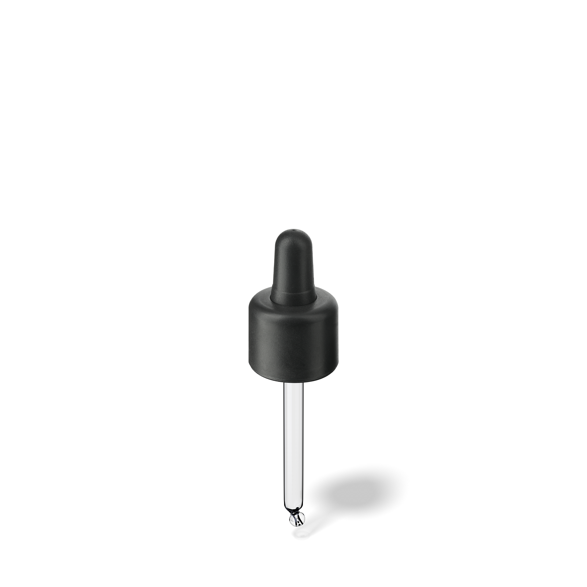 Pipette D06 black smooth, D18, TE-b, Bulb TPEs-b 0.7, Tip bent ball 1.0, ORI15