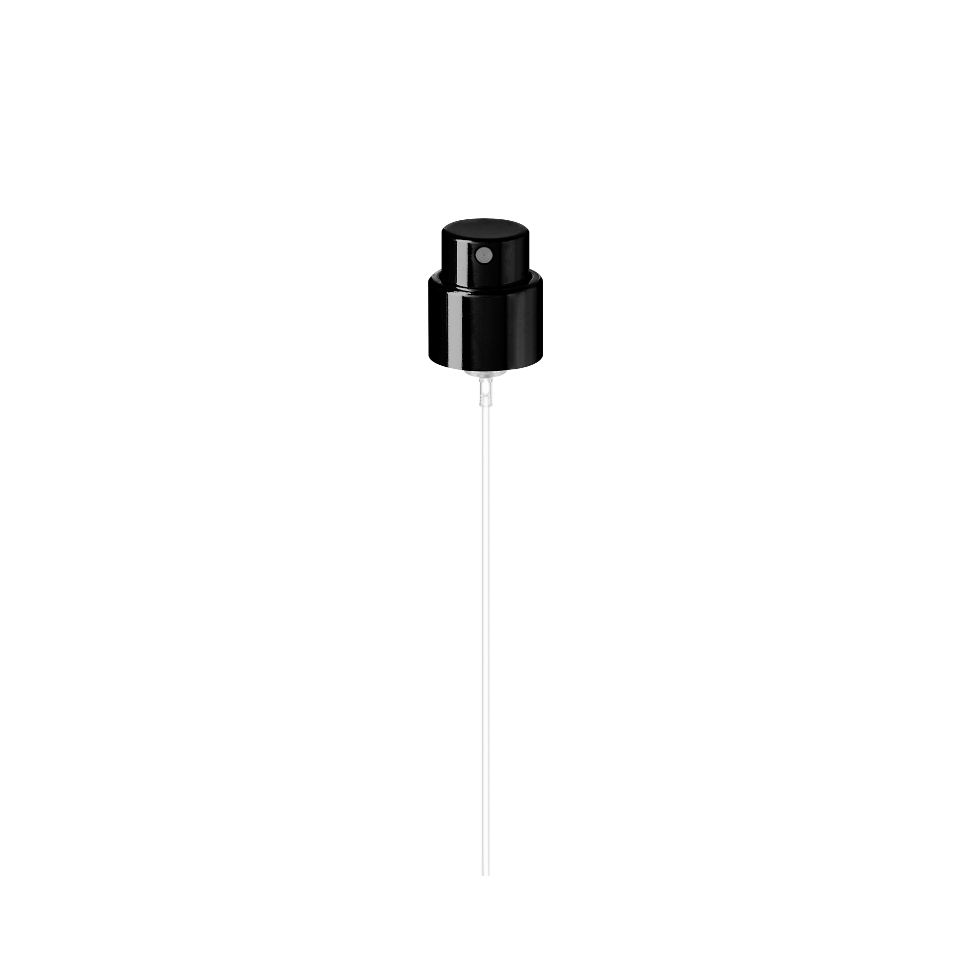 Spray cap Precious 18/400, aluminum, glossy black, dose 0.07ml (Mira 30)