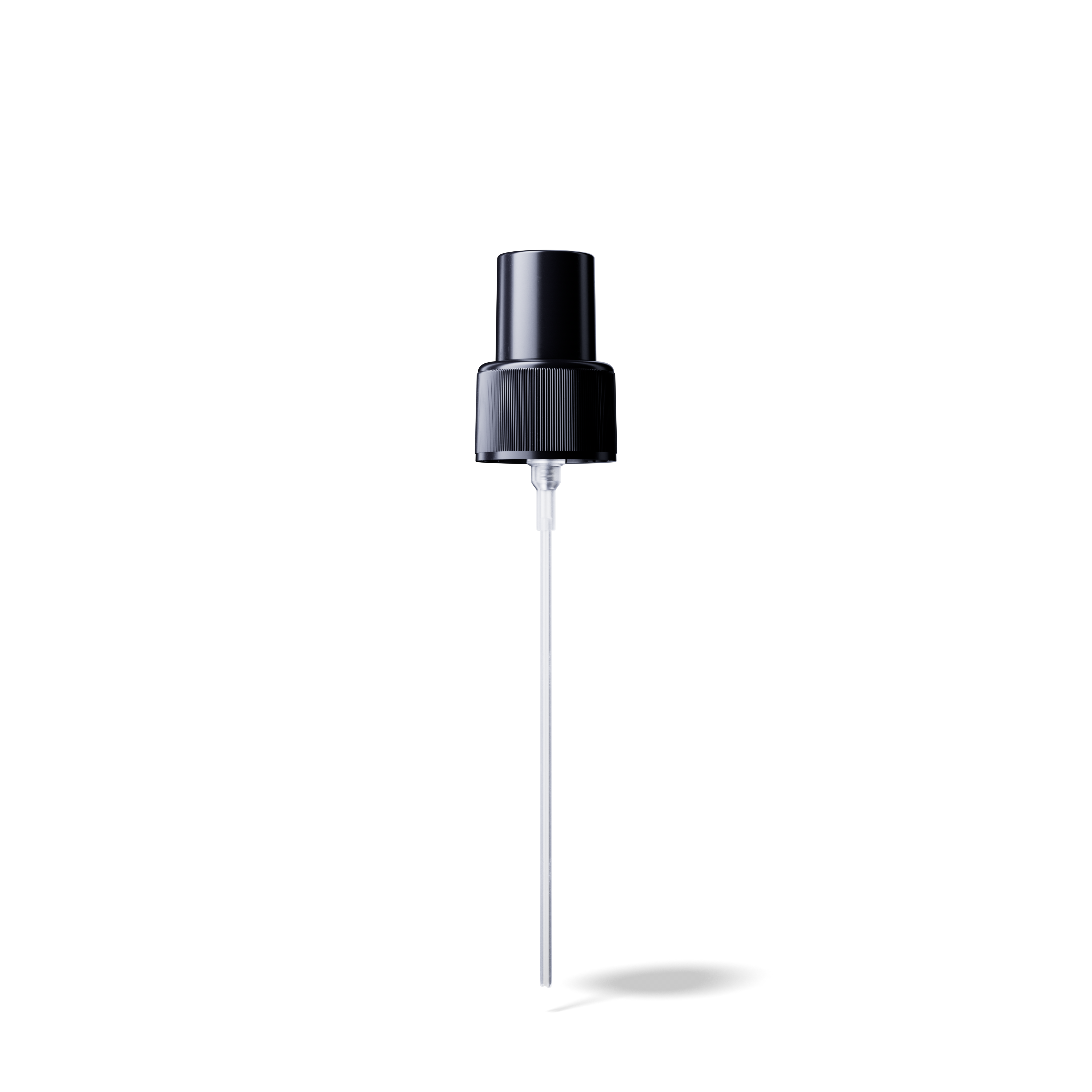 Mist sprayer Classic 24/410, PP, black, ribbed, dose 0.14ml, black overcap (Draco 120)
