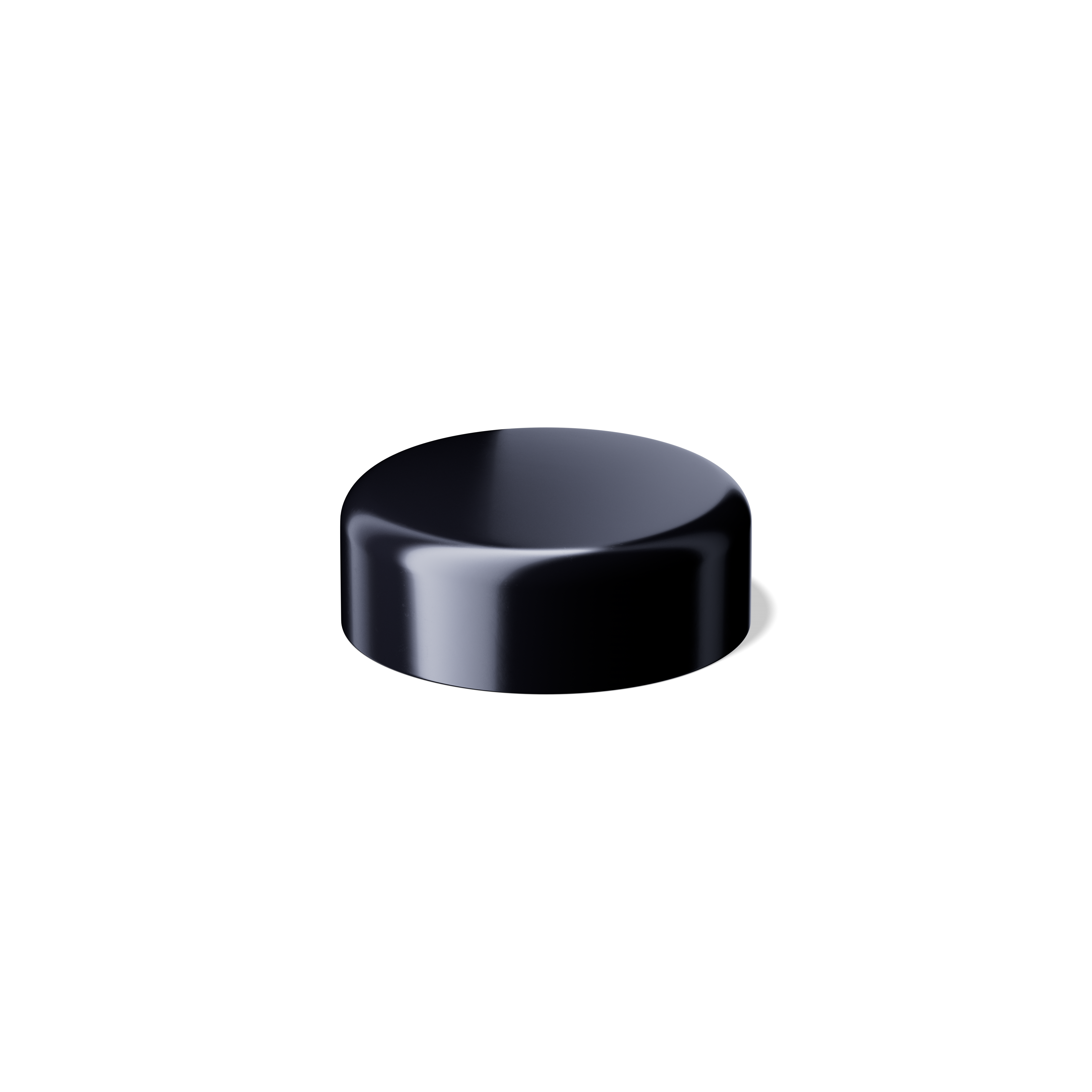 Lid Classic 45/400, SAN, black, glossy finish, violet Phan inlay (Saturn 50/100)