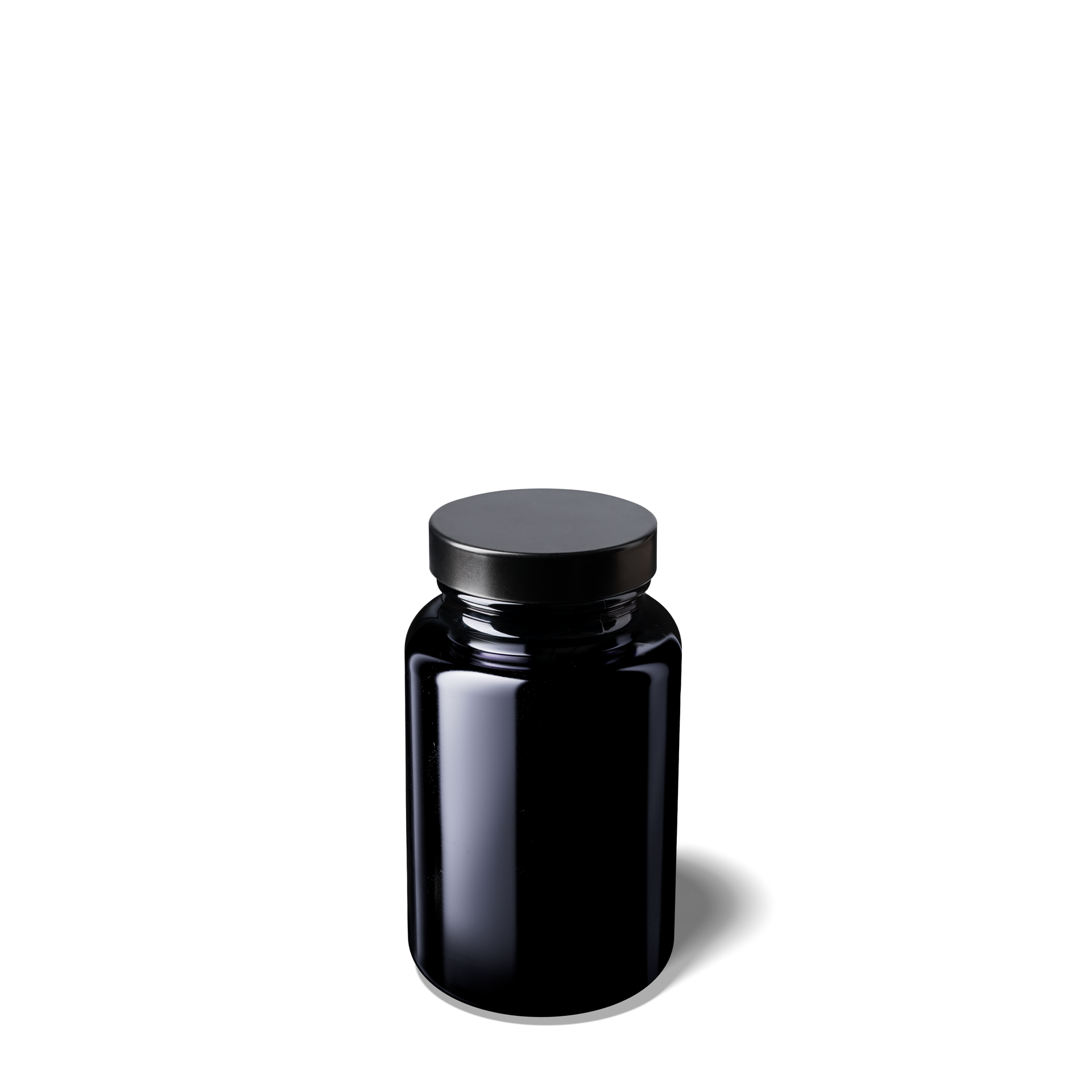 Screw cap Clio 500, 45/400, tinplate, black, violet inlay (Juniper 150/200/250/Pallas 150)