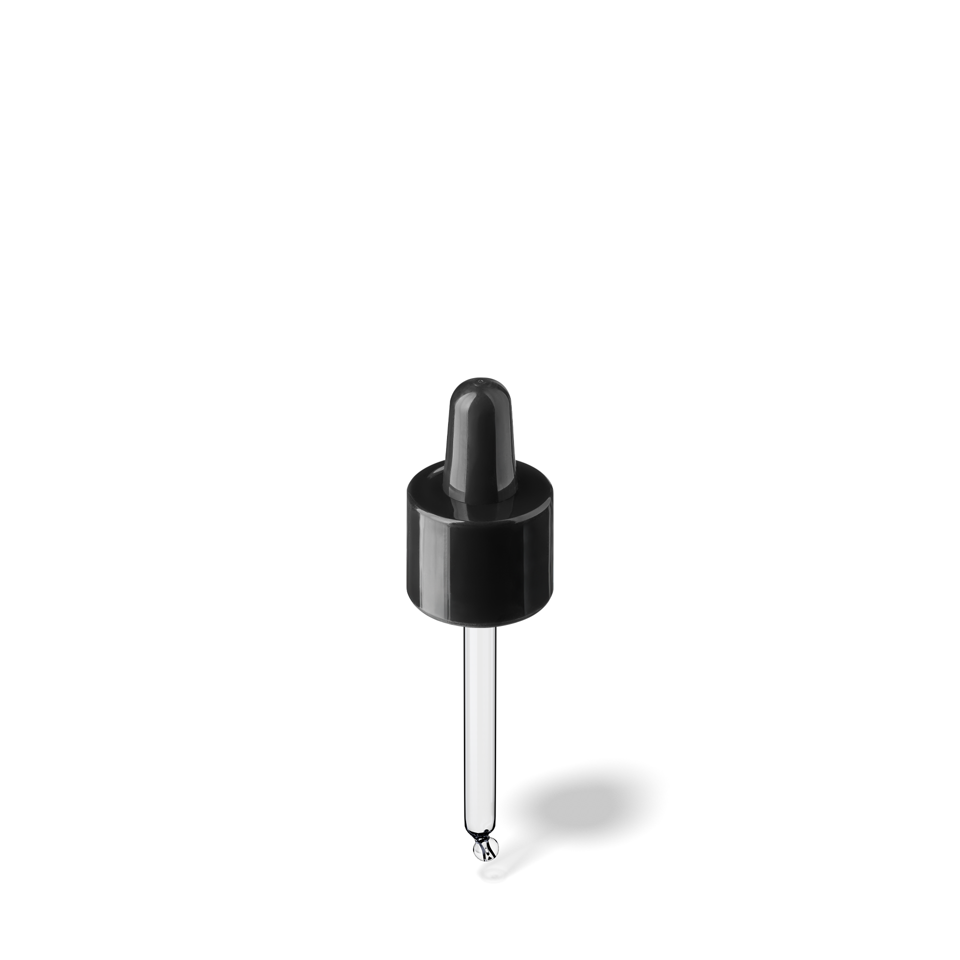 Pipette D08 black glossy, D18, TE-b, Bulb TPEs-b 0.7, Tip bent ball 1.0 (ORI15)