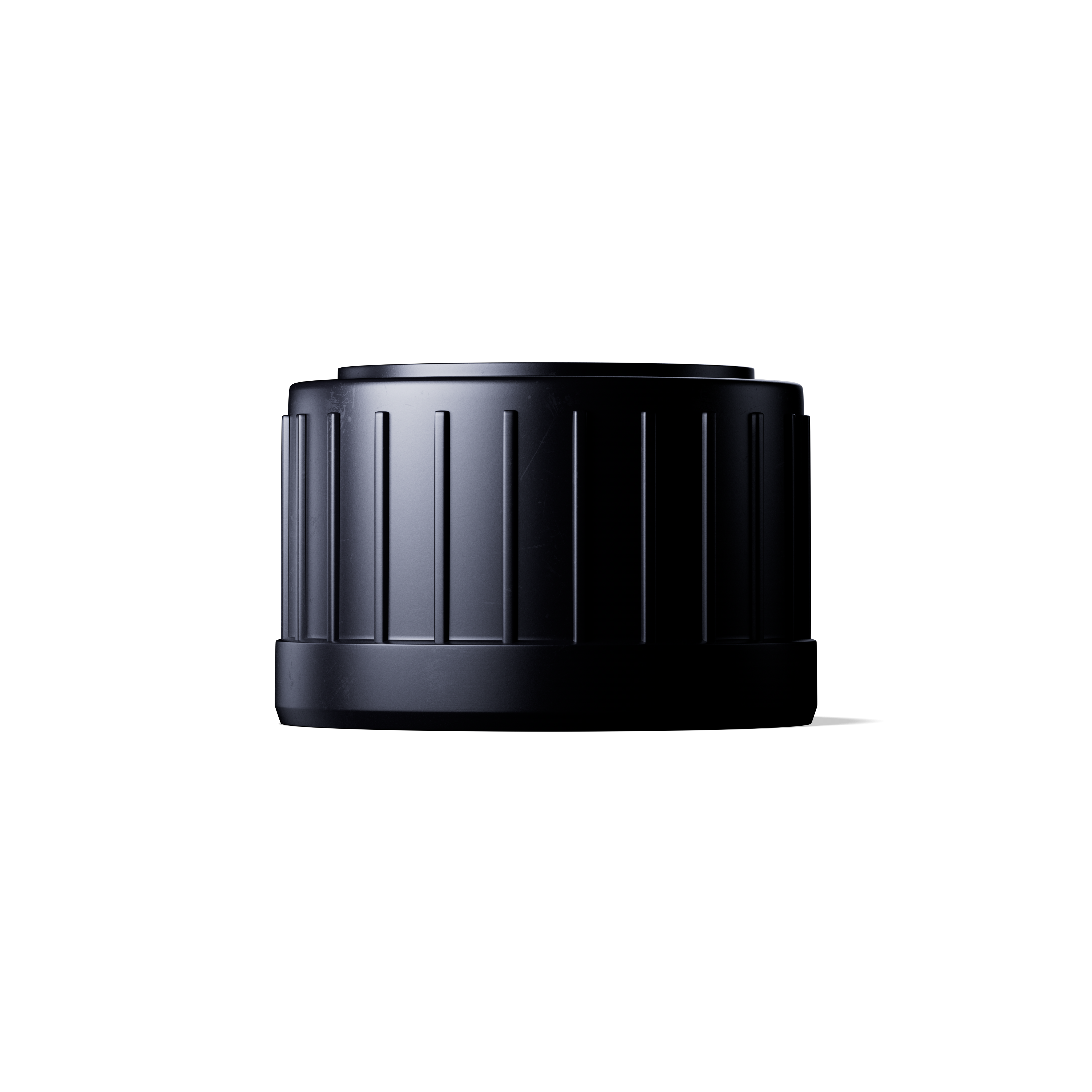 Screw cap tamper-evident 31.5, III, PP, black, violet Phan inlay (Castor)