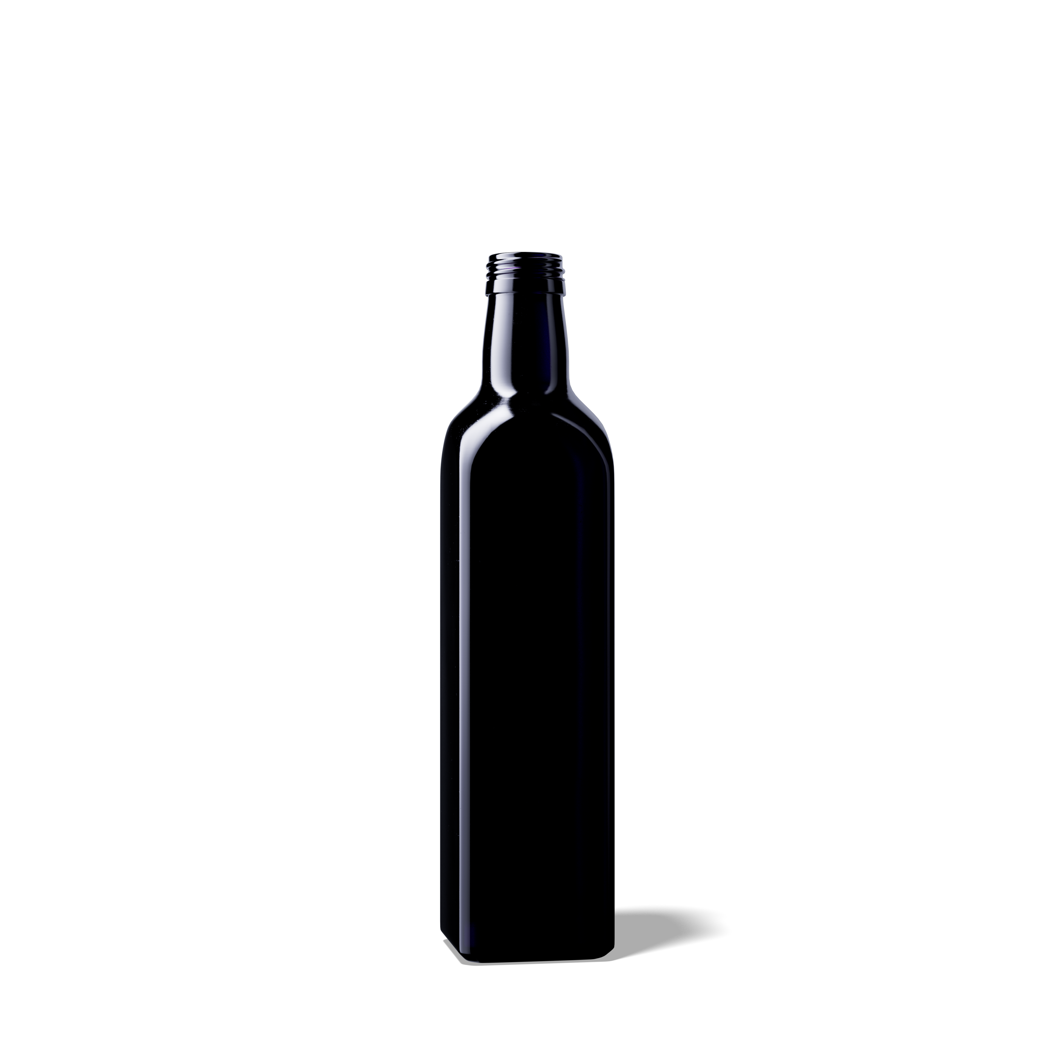 Oil bottle Castor 500ml, 31.5 STD thread, square, Miron