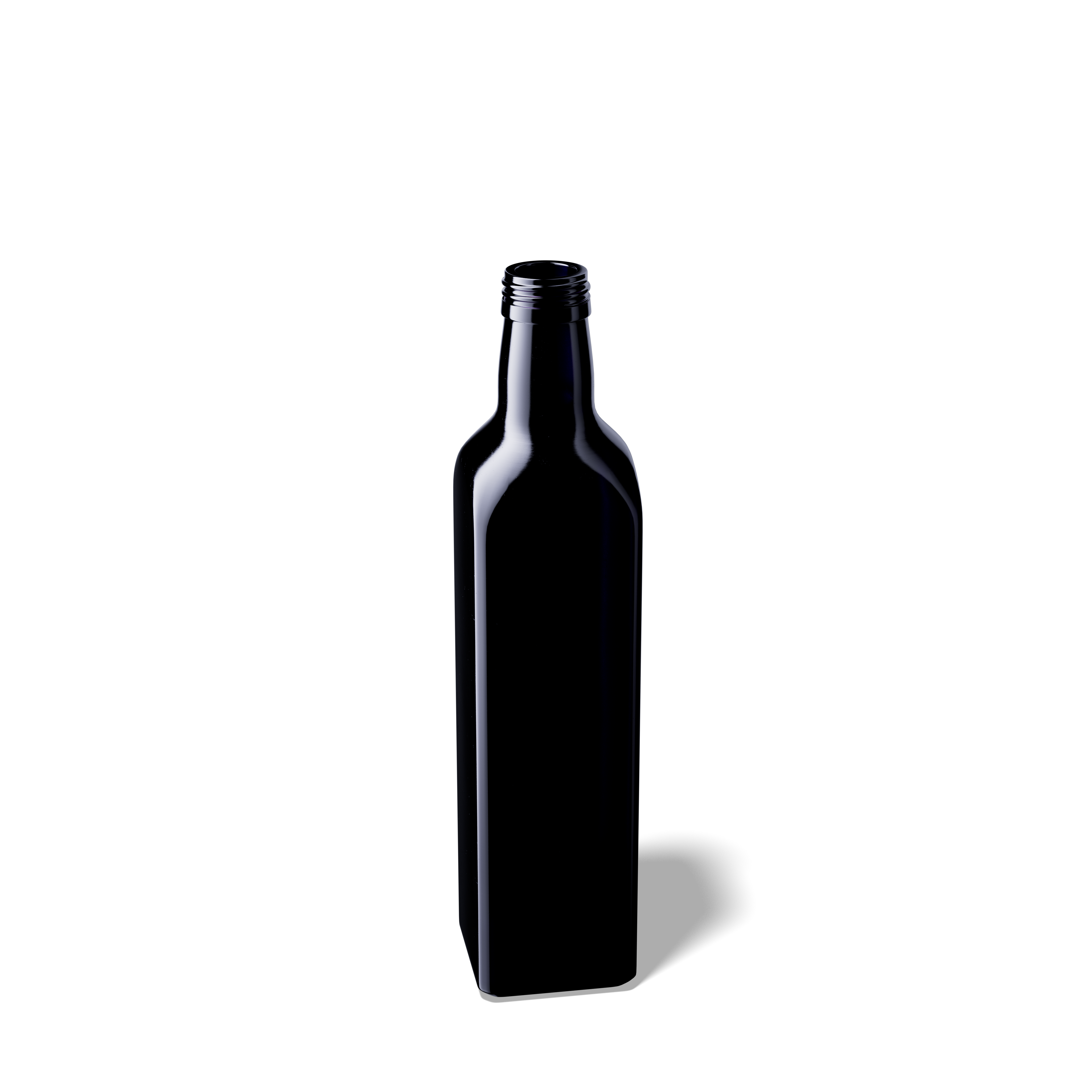 Oil bottle Castor 500ml, 31.5 STD thread, square, Miron Oil bottle Castor 500ml, 31.5 STD thread, square, Miron