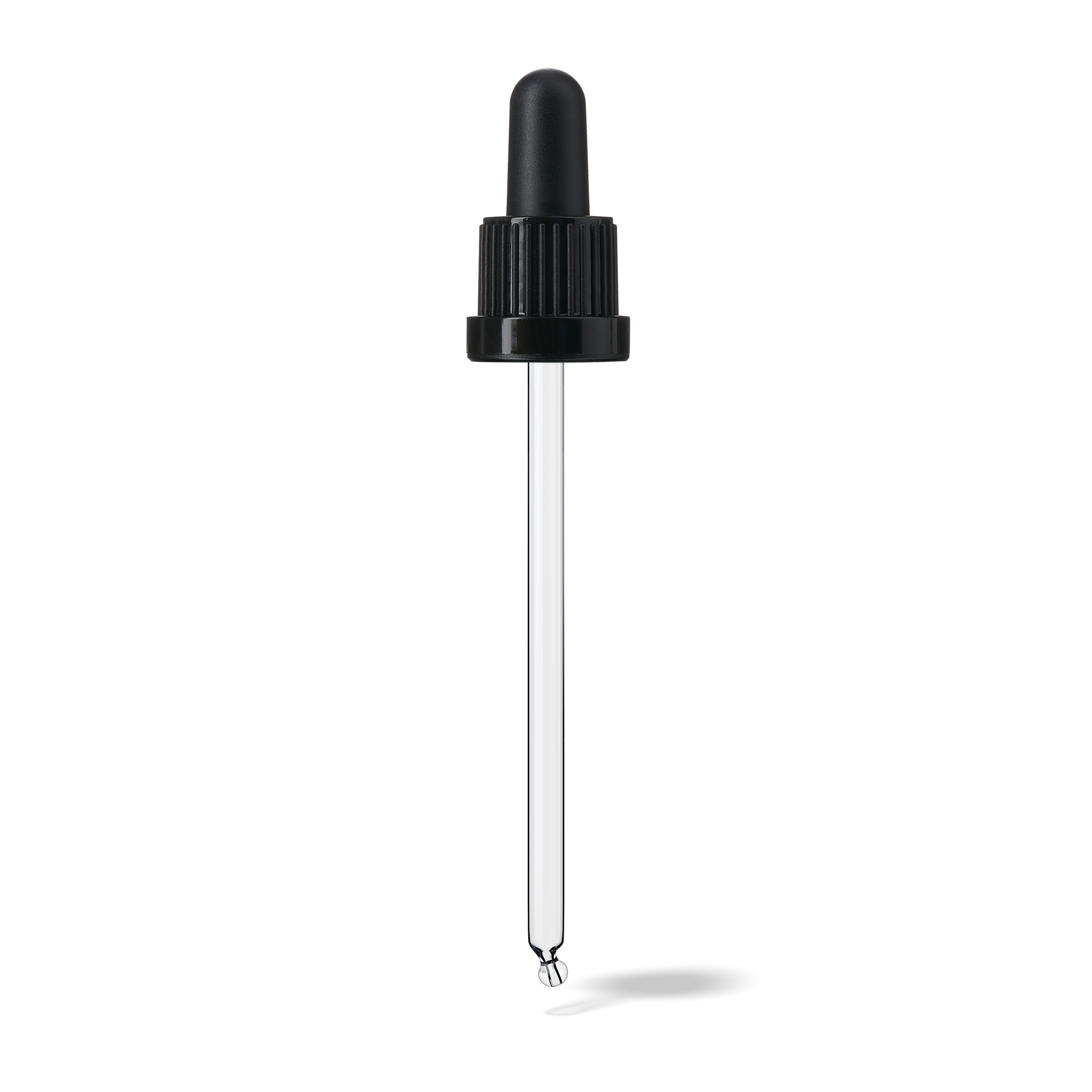 Pipette D03 black ribbed, D18, TE-b, Bulb TPEs-b 1.0, Tip bent ball 1.0, ORI100