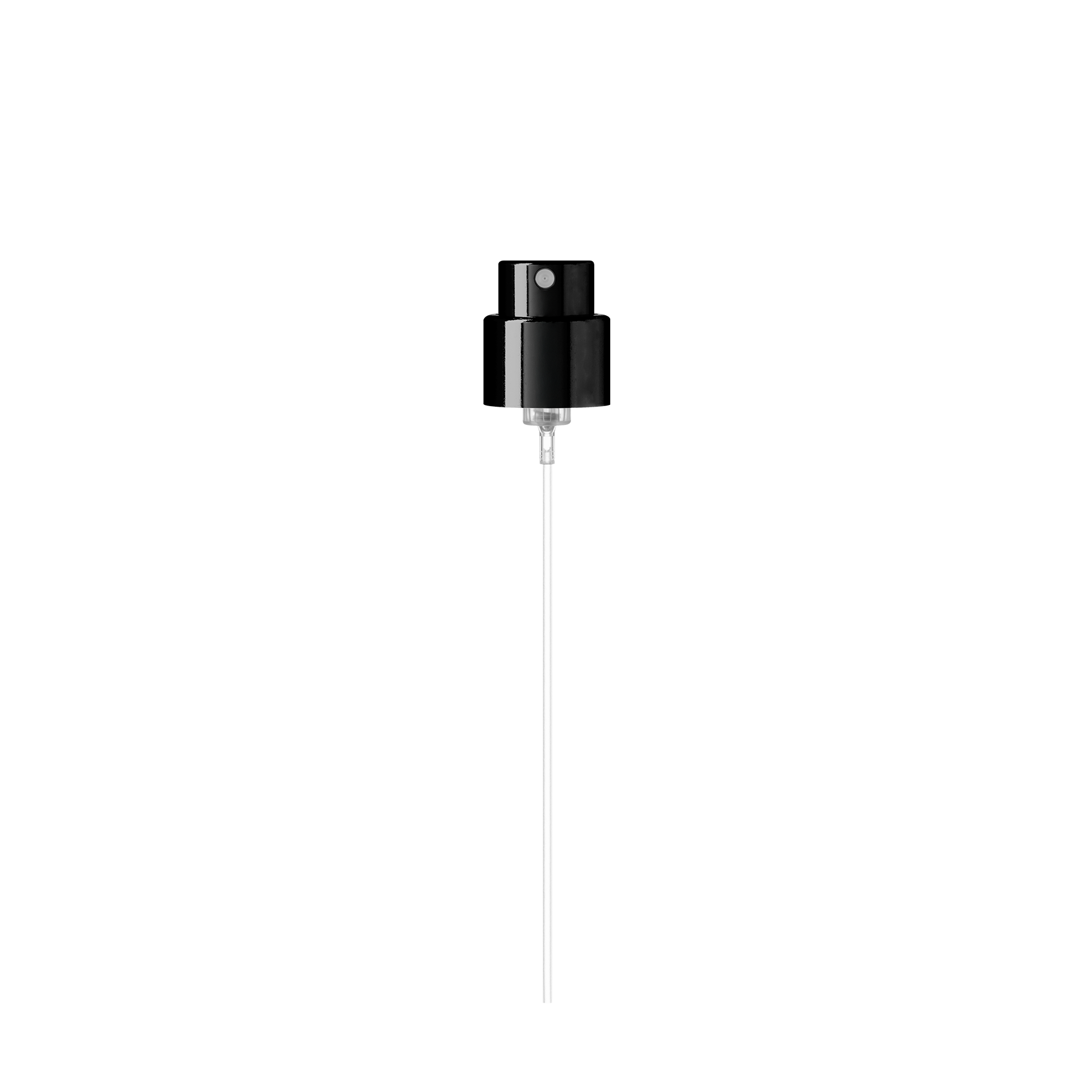 Spray cap Precious 18/400, aluminum, glossy black, dose 0.07ml (Alhena 30)