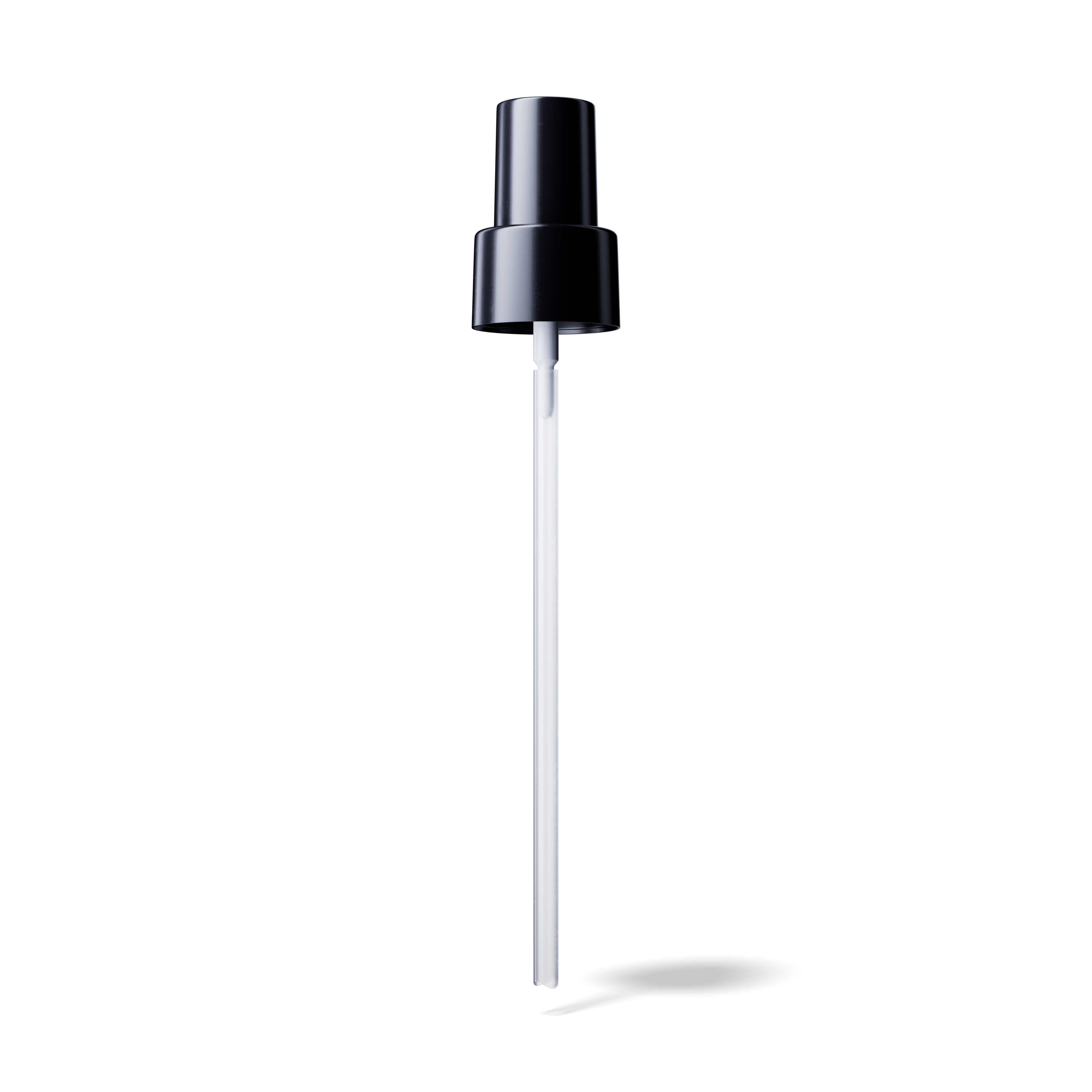 Lotion pump Sinfonia 24/410, PP black, glossy, dose 0.19ml, black overcap (Virgo/Draco 200)