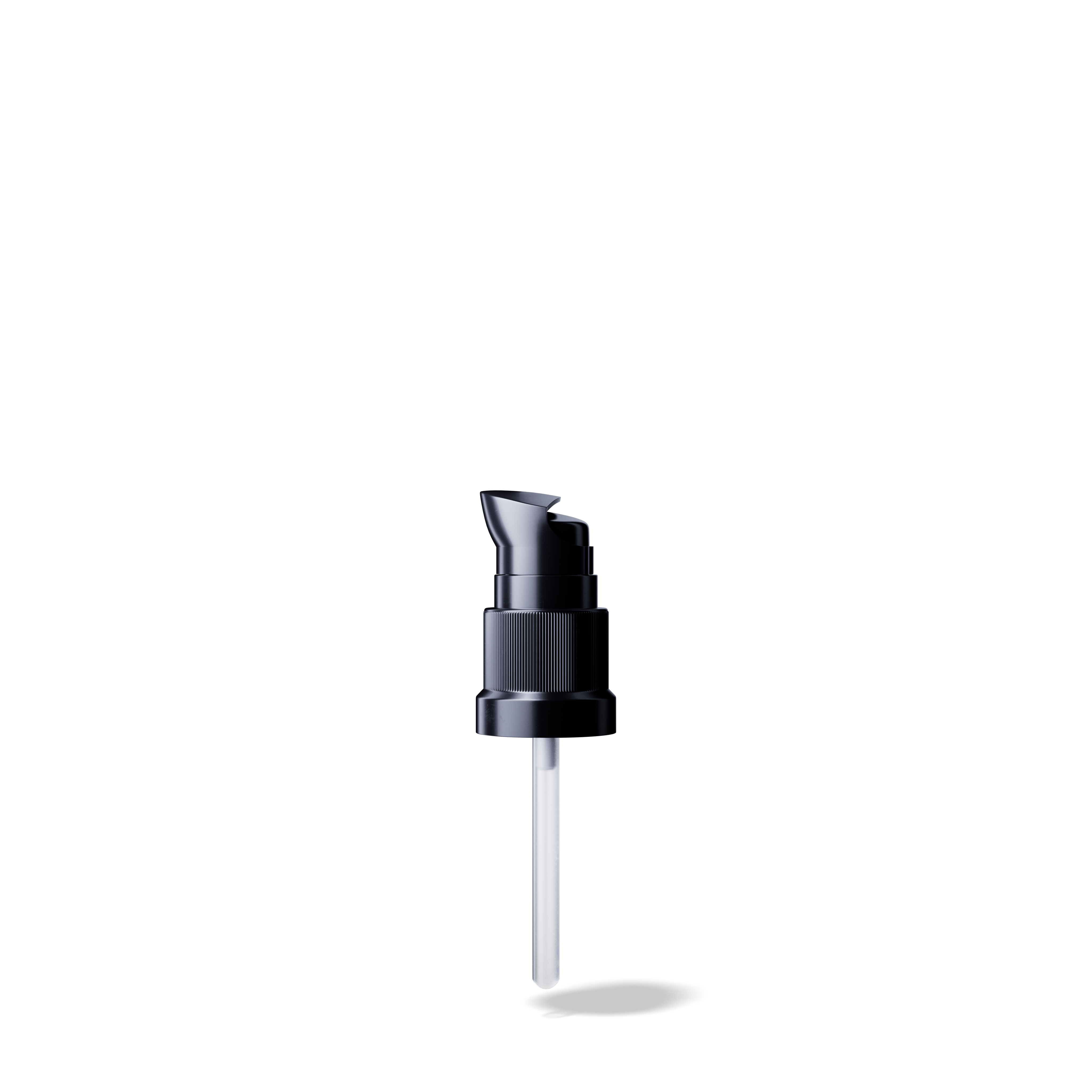 Lotion pump Metropolitan DIN18, PP, black, dose 0.15ml, black security clip (Orion 10-63)