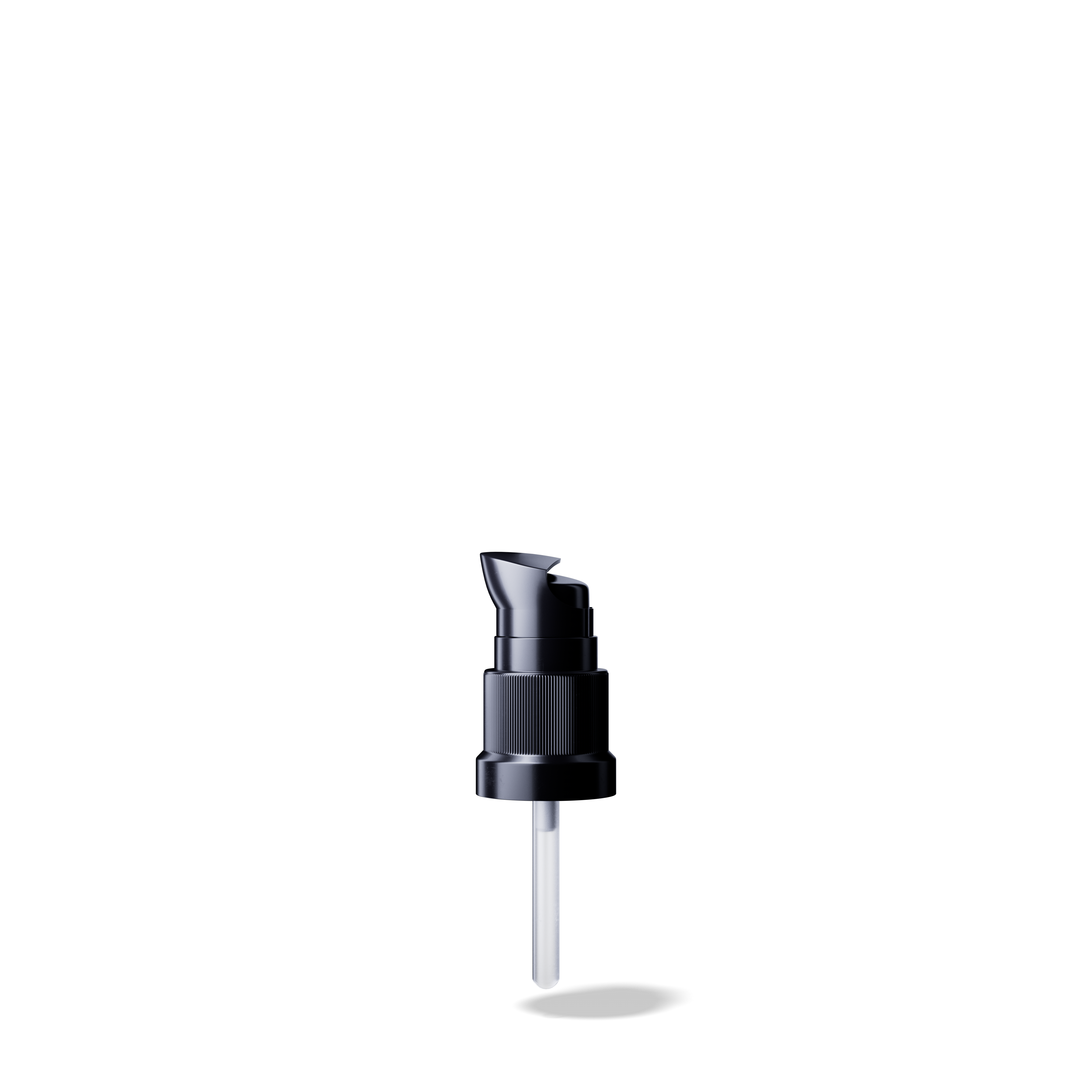 Lotion pump Metropolitan DIN18, PP, black, dose 0.10ml, black security clip (Orion 5)