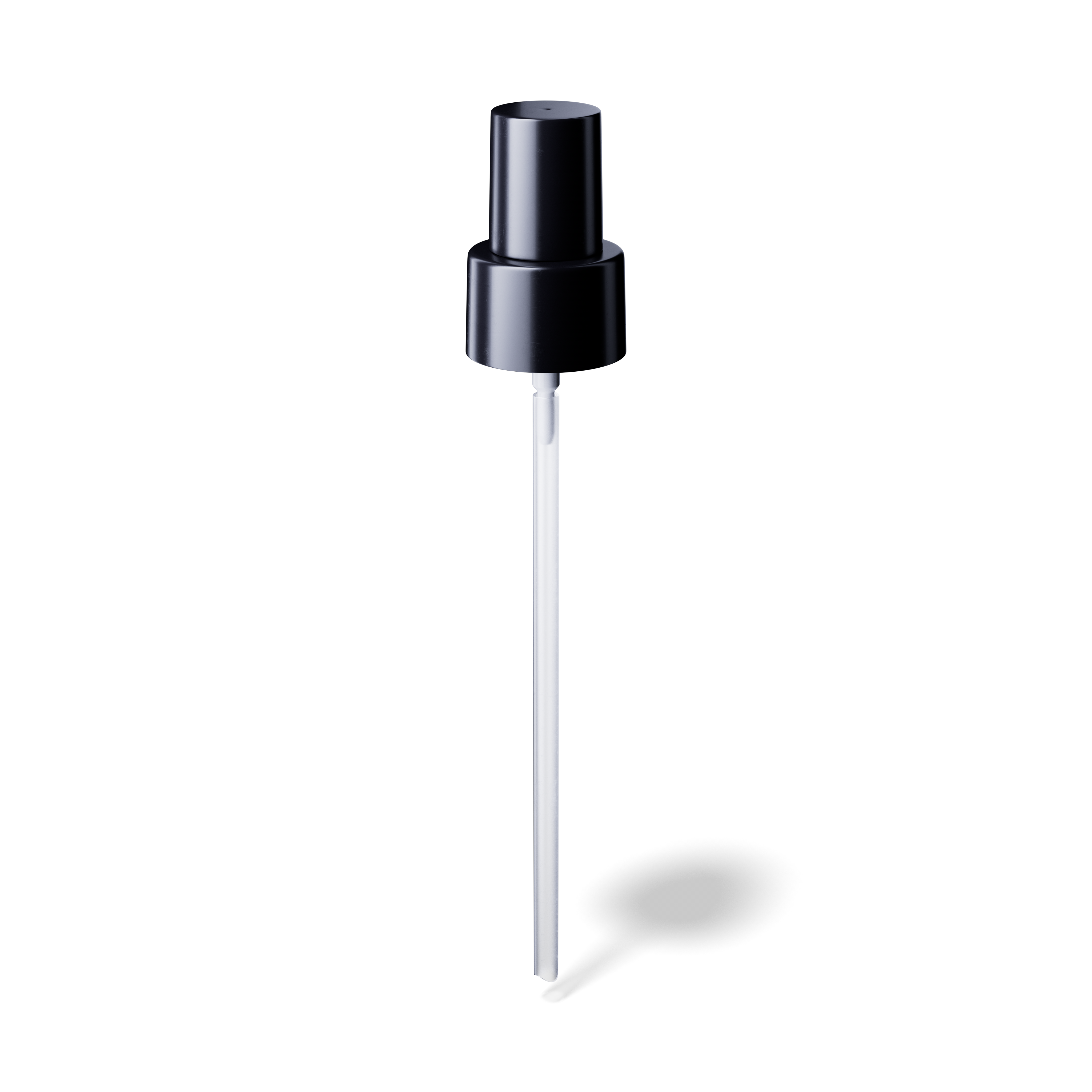 Lotion pump Sinfonia 24/410, PP black, glossy, dose 0.19ml, black overcap (Virgo/Draco 200)