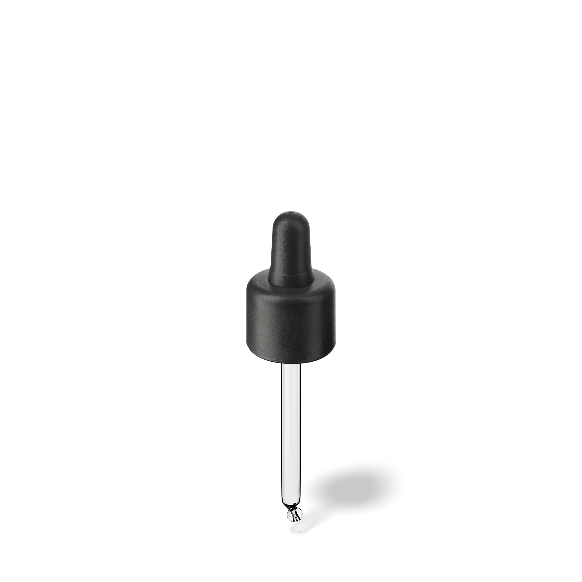 Pipette D06 black smooth, D18, TE-b, Bulb TPEs-b 0.7, Tip bent ball 1.0, ORI30/GIN30