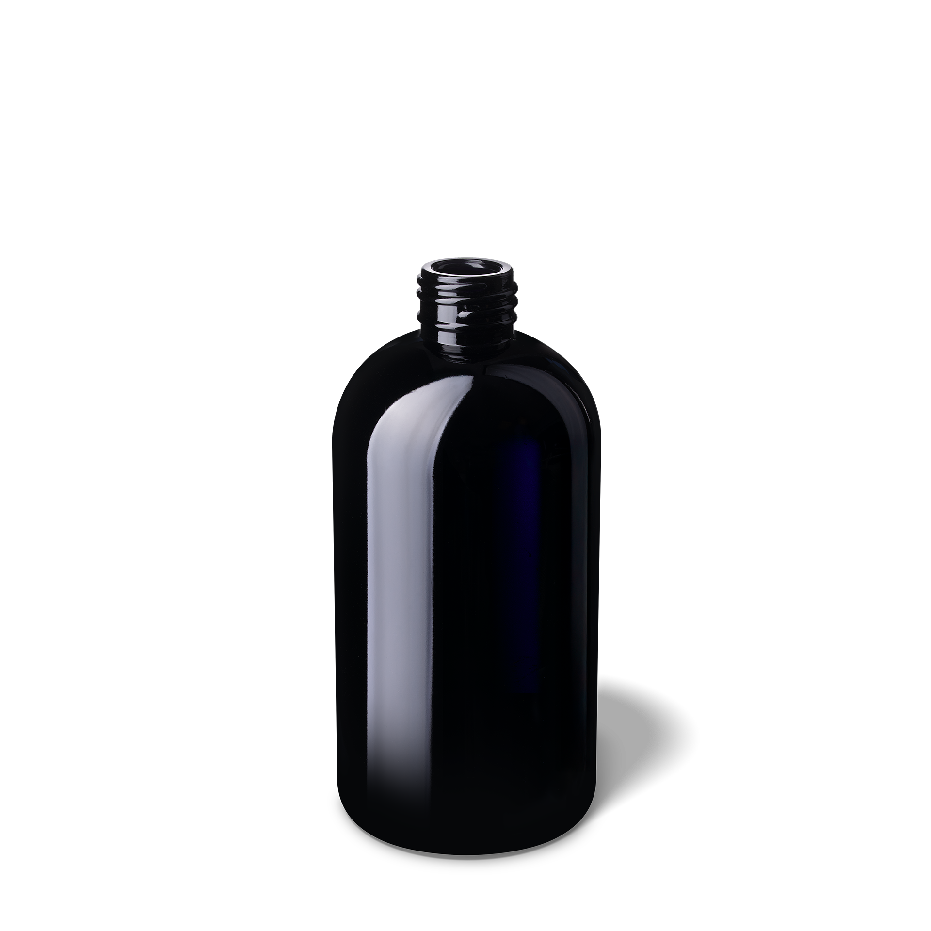 Cosmetic bottle Capella 250ml, 24/410, anti rotation nocks, Miron