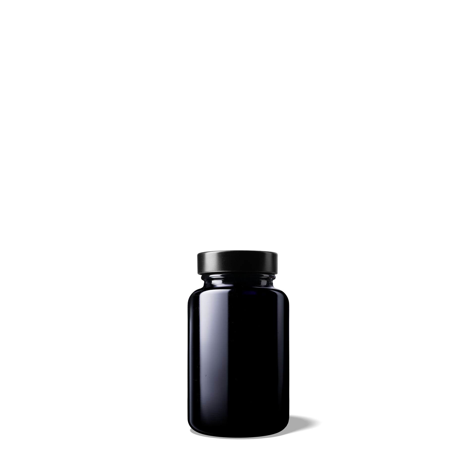 Screw cap Clio 500, 38/400, tinplate, black, violet inlay (Juniper 100/120/Pallas 100)