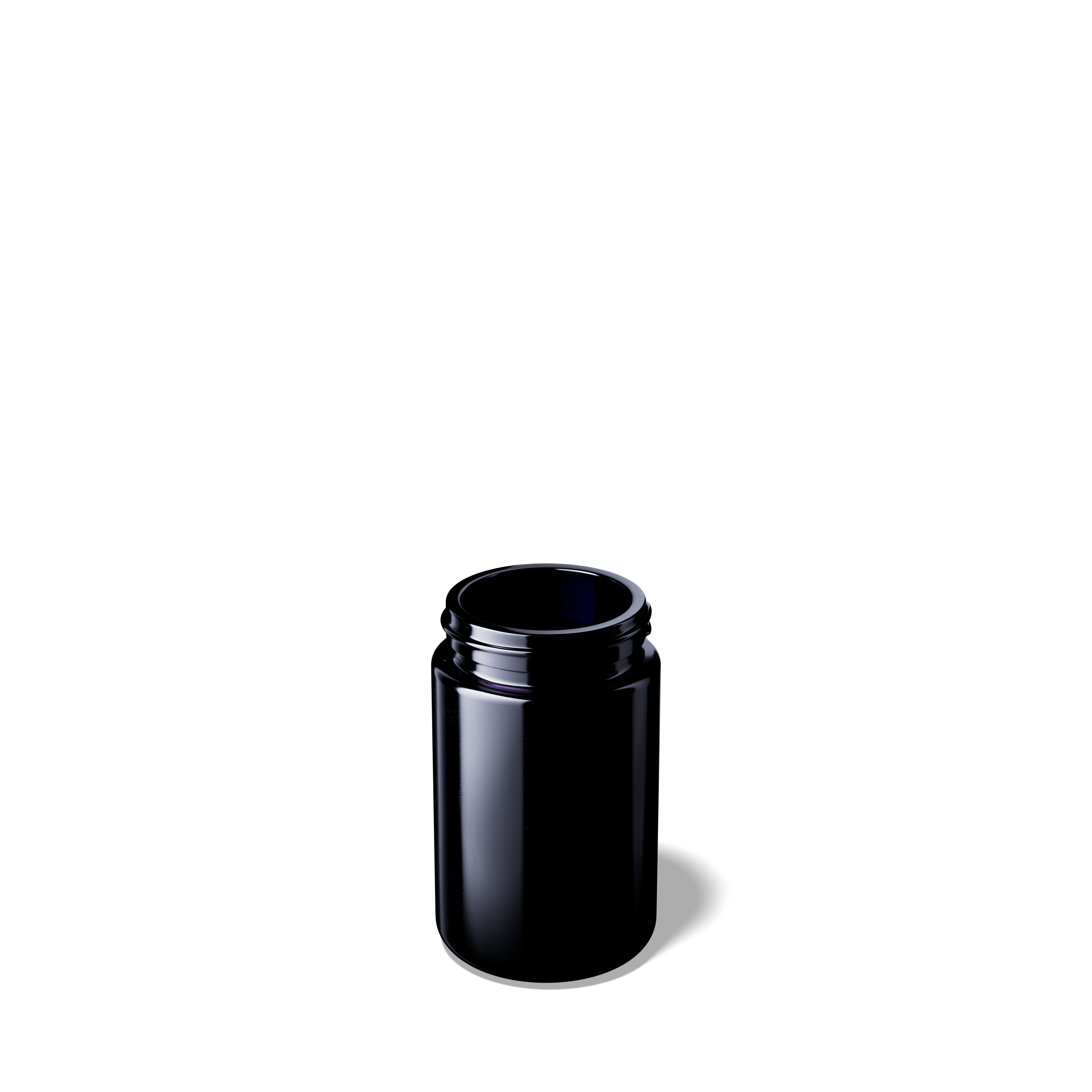 Wide neck jar Saturn 100ml, Height 84.4 mm, 48/400, Miron