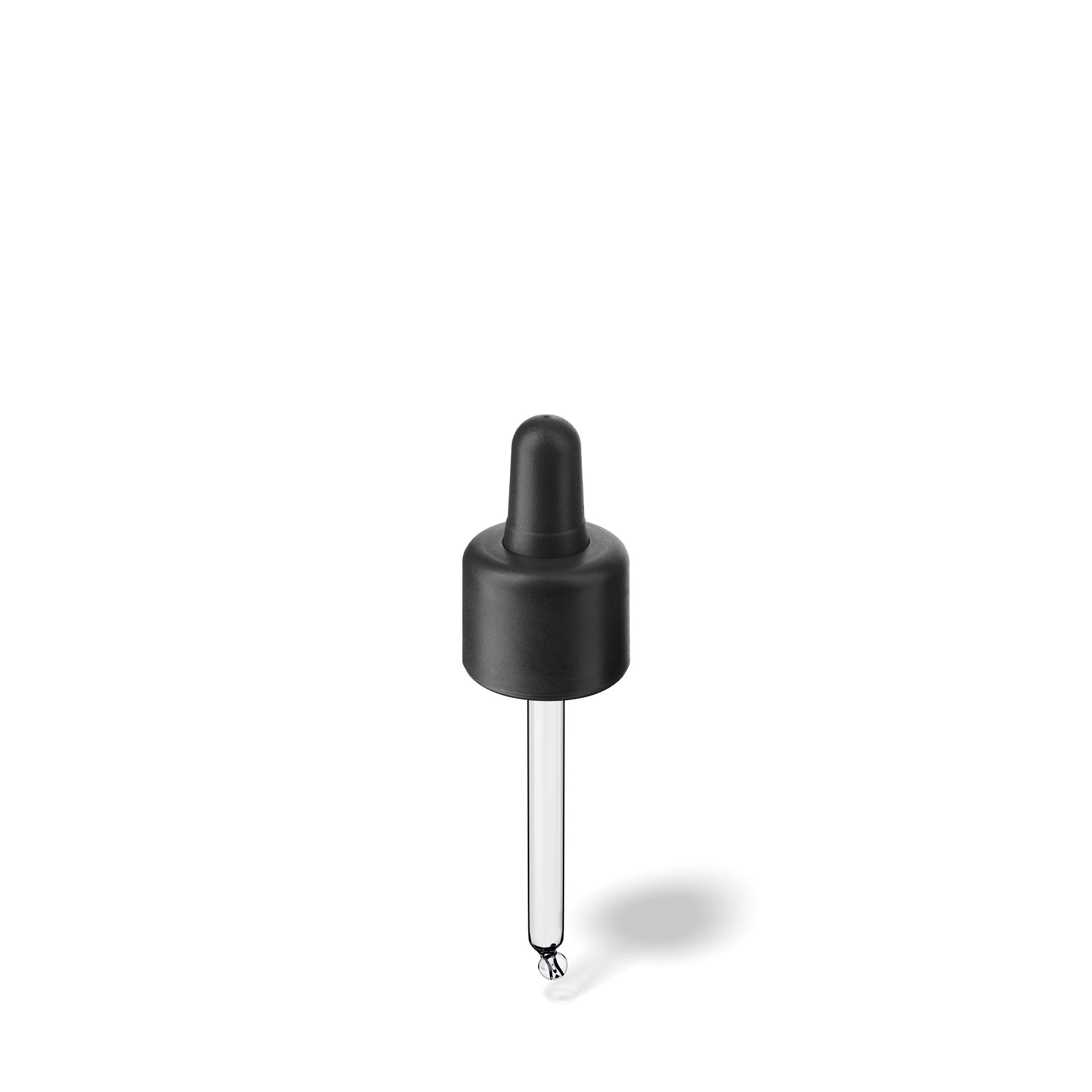 Pipette D06 black smooth, D18, TE-b, Bulb TPEs-b 0.7, Tip bent ball 1.0, ORI20/GIN20
