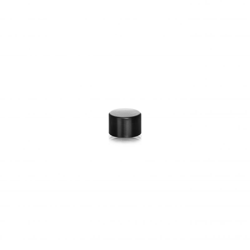 Screw cap Clio 285, 24/410, aluminium, black with white inlay Screw cap Clio 285, 24/410, aluminium, black with white inlay