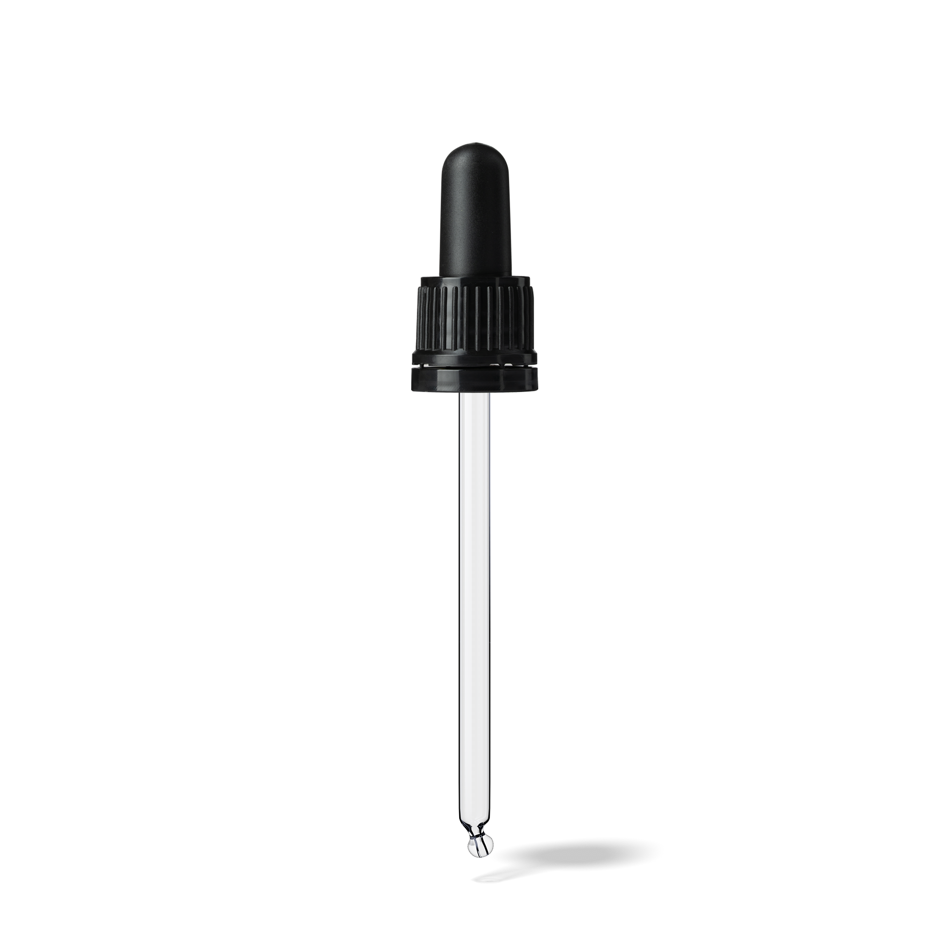 Pipette D02 black ribbed, D18, TE-b, Bulb TPEs-b 1.0, Tip bent ball 1.0, ORI60-111/GIN100 Pipette D02 black ribbed, D18, TE-b, Bulb TPEs-b 1.0, Tip bent ball 1.0, ORI60-111/GIN100
