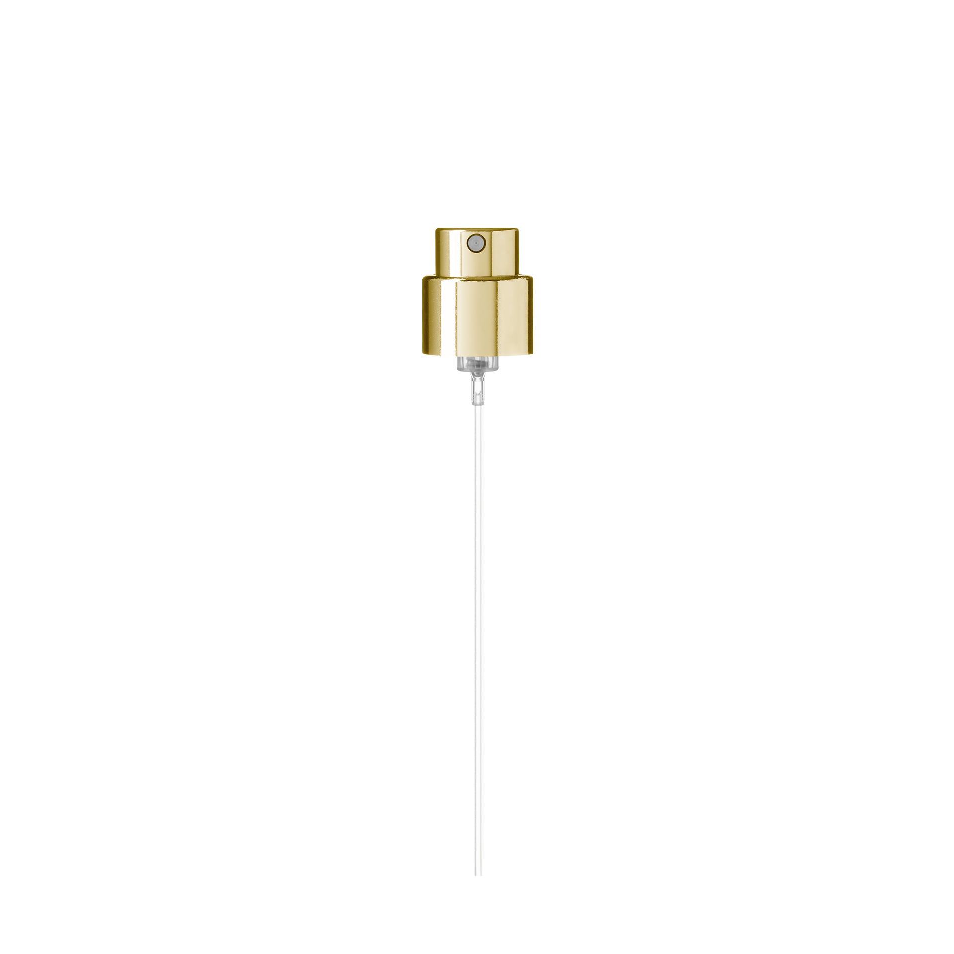 Spray cap Precious 18/400, aluminum, glossy gold, dose 0.07ml (Willow 30)