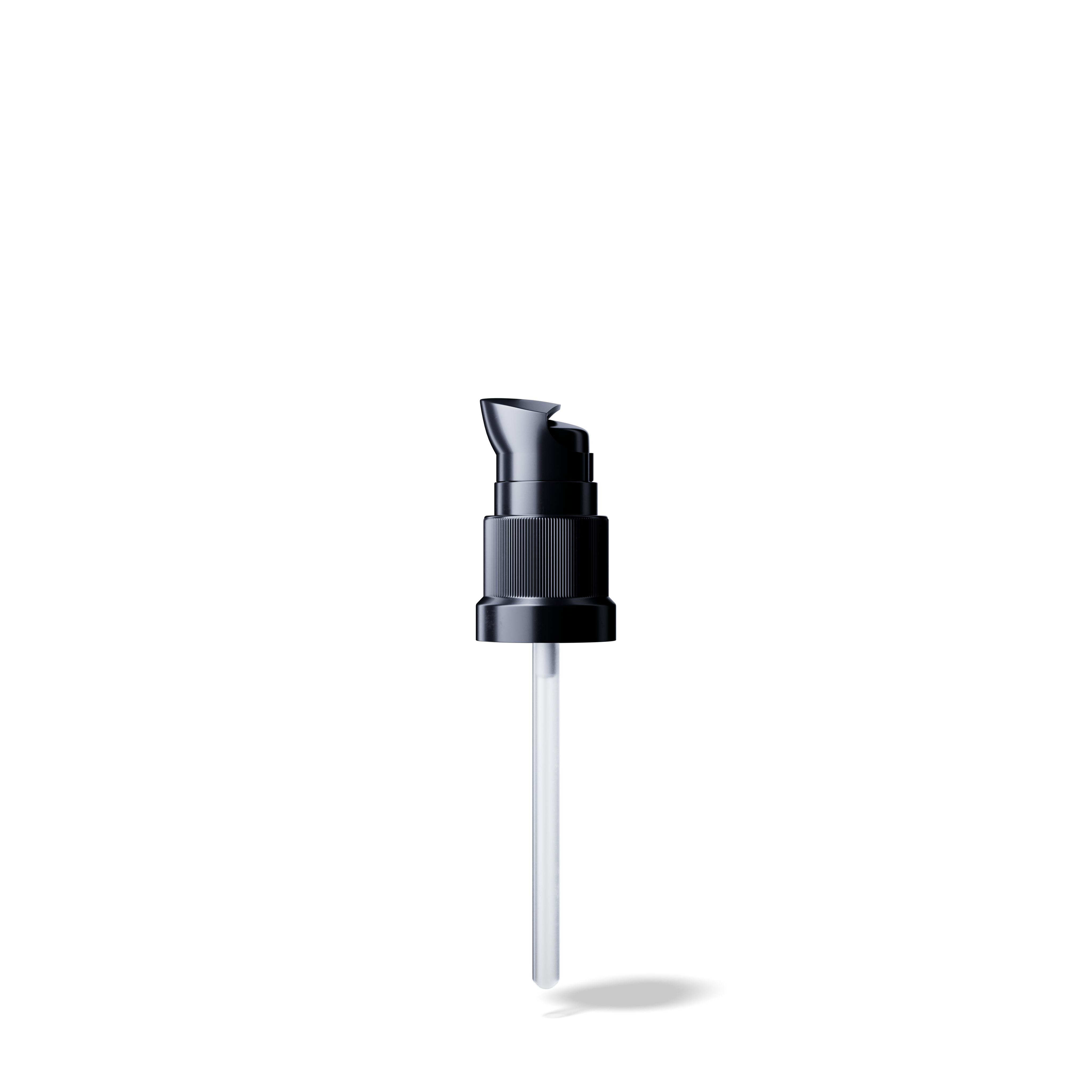 Lotion pump Metropolitan DIN18, PP, black, dose 0.10ml, black security clip (Orion 30)