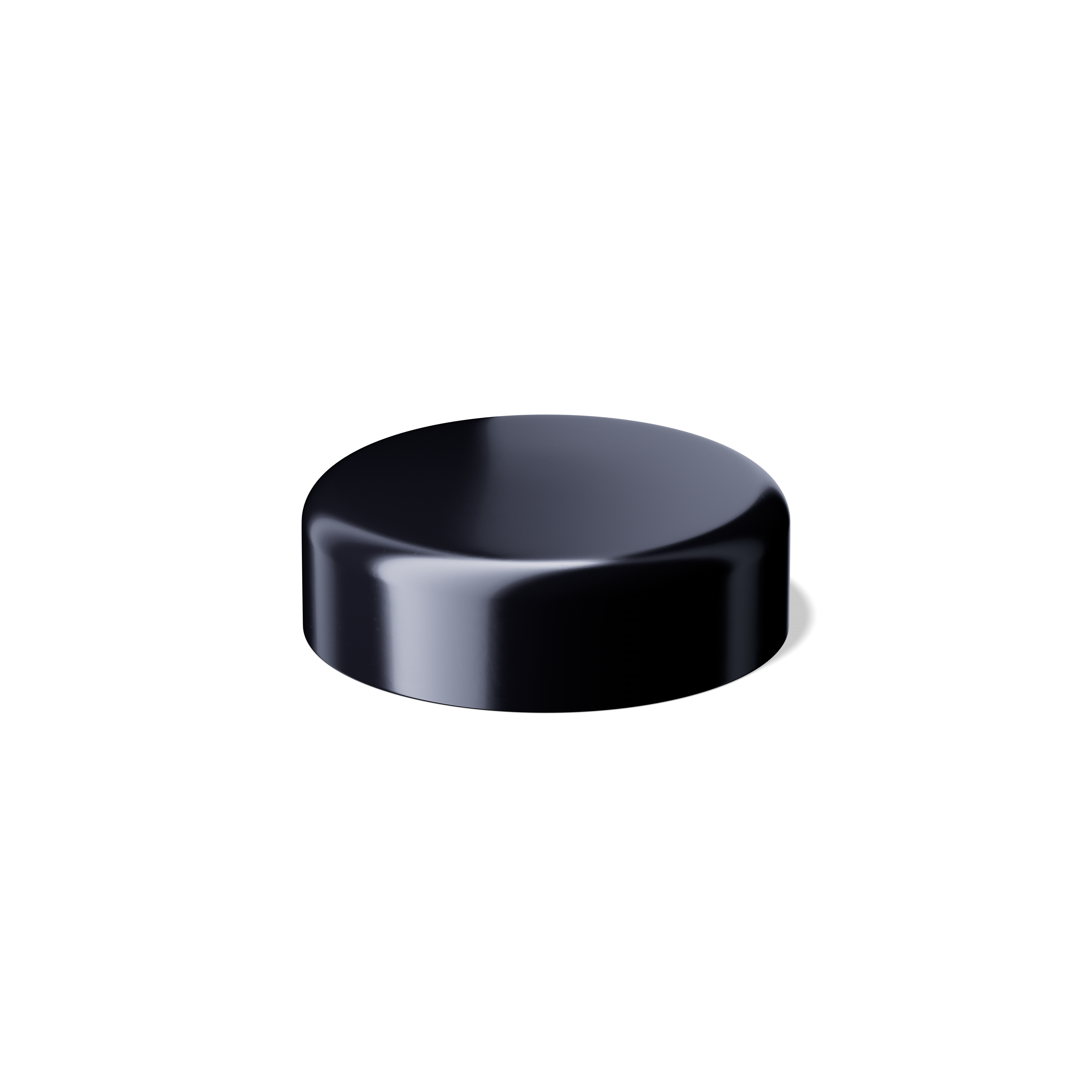Lid Classic 53/400, SAN, black, glossy finish, violet Phan inlay (Saturn 150)