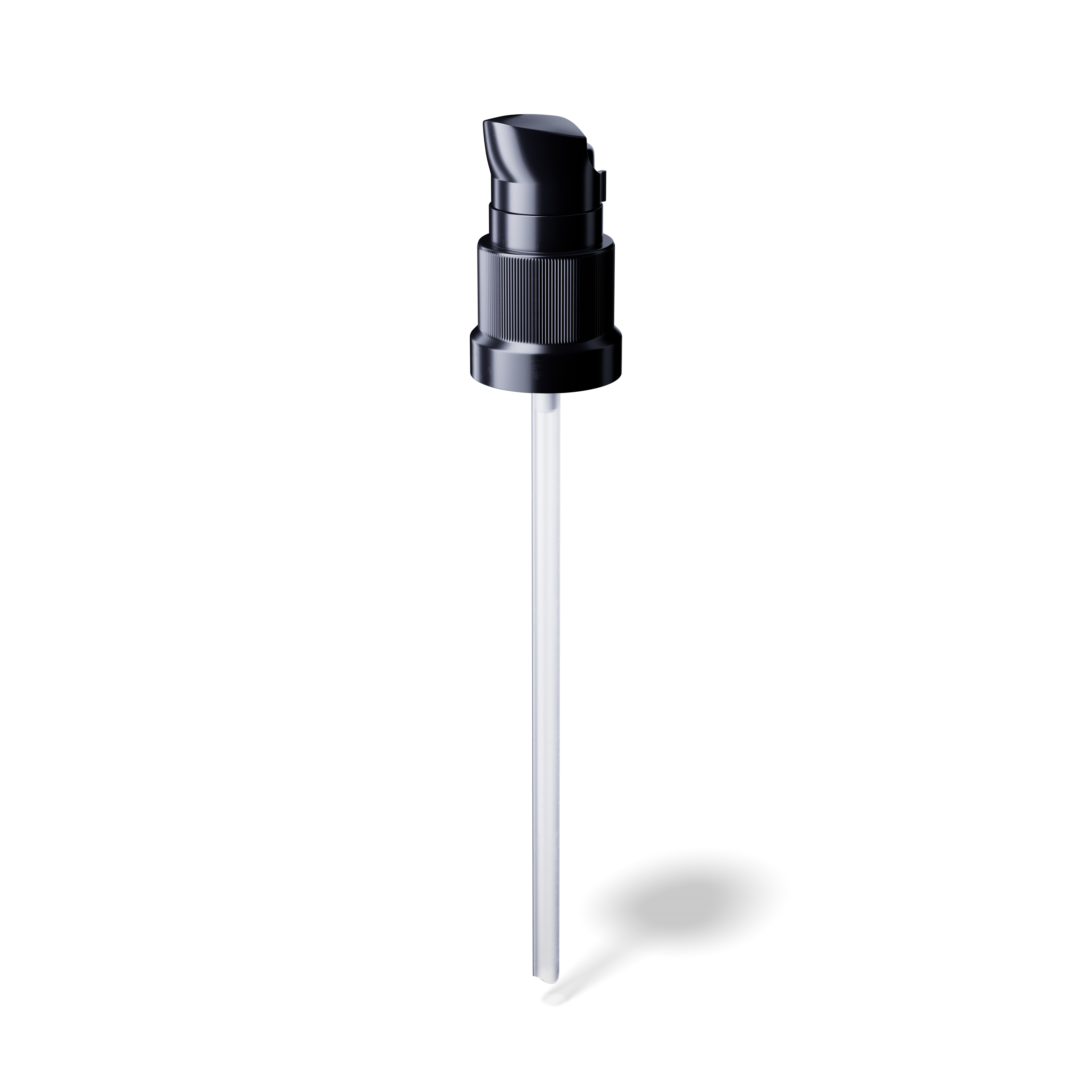 Lotion pump Metropolitan DIN18, PP, black, dose 0.10ml, black security clip (Orion 100)