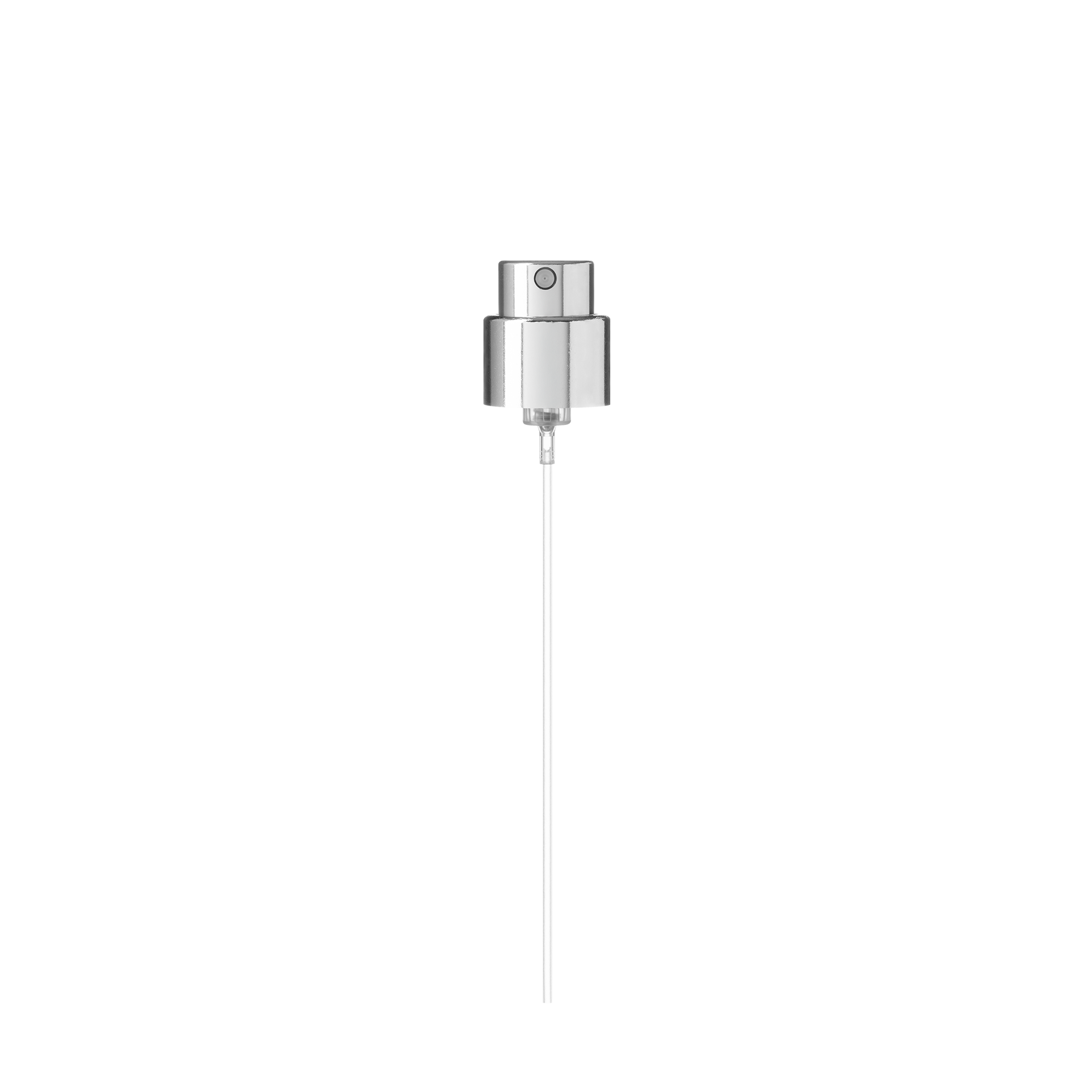 Spray cap Precious 18/400, aluminum, glossy silver, dose 0.07ml (Willow 30)