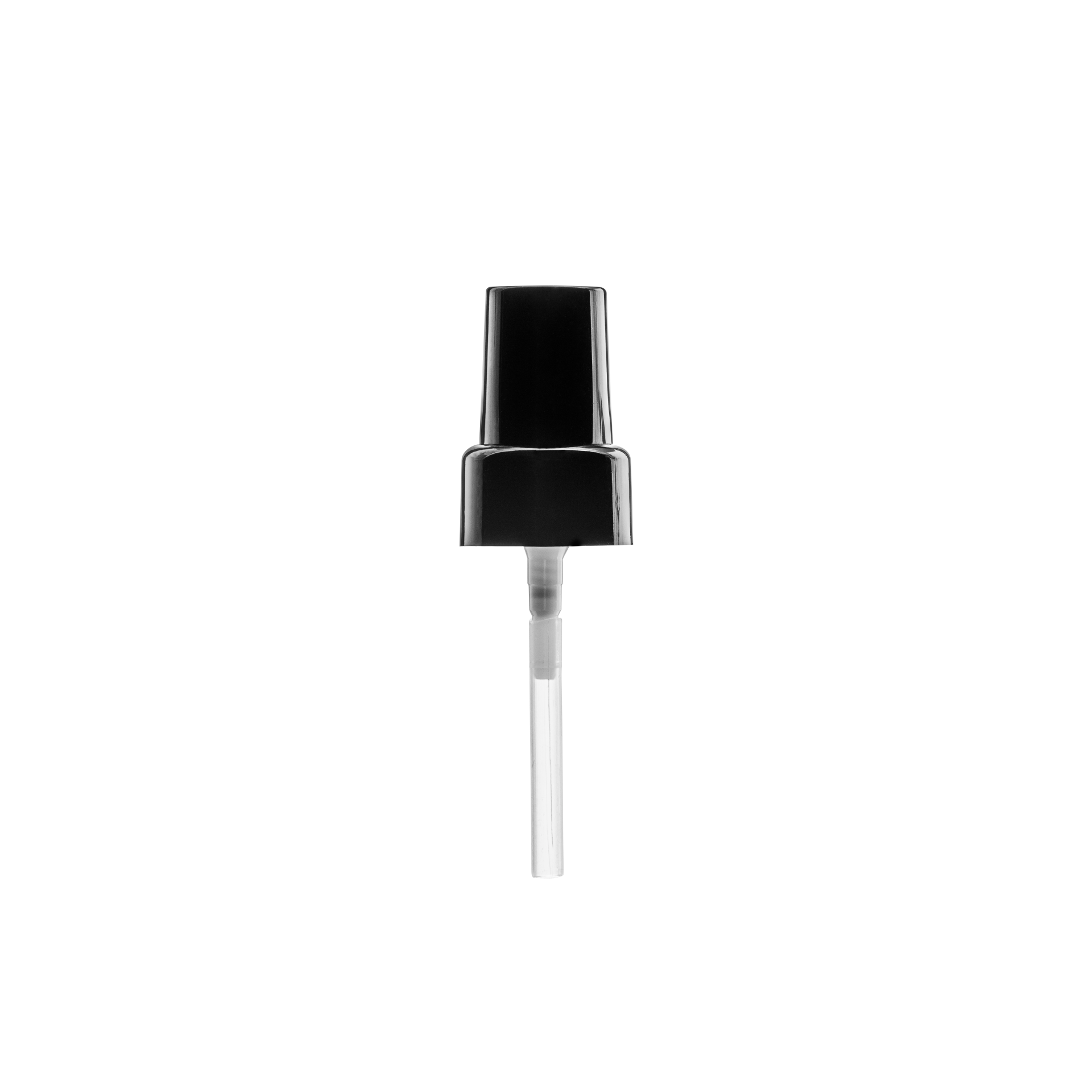 Lotion pump Sinfonia 22/410, PP black, glossy, dose 0.10ml, black overcap (Mira 50) Lotion pump Sinfonia 22/410, PP black, glossy, dose 0.10ml, black overcap (Mira 50)