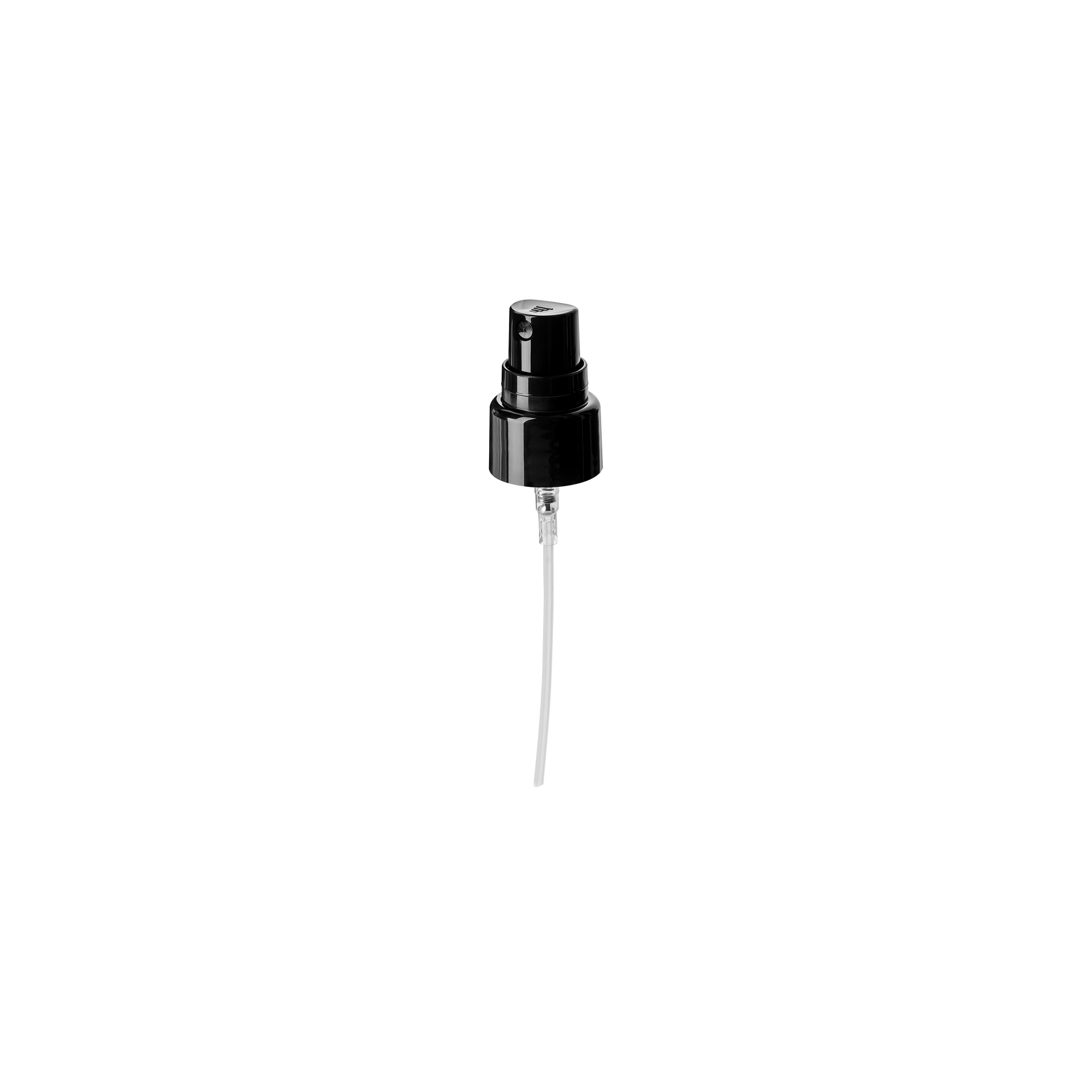 Mist sprayer Sinfonia 20/410, PP, black, glossy, dose 0.10ml, black overcap (Alhena 50)
