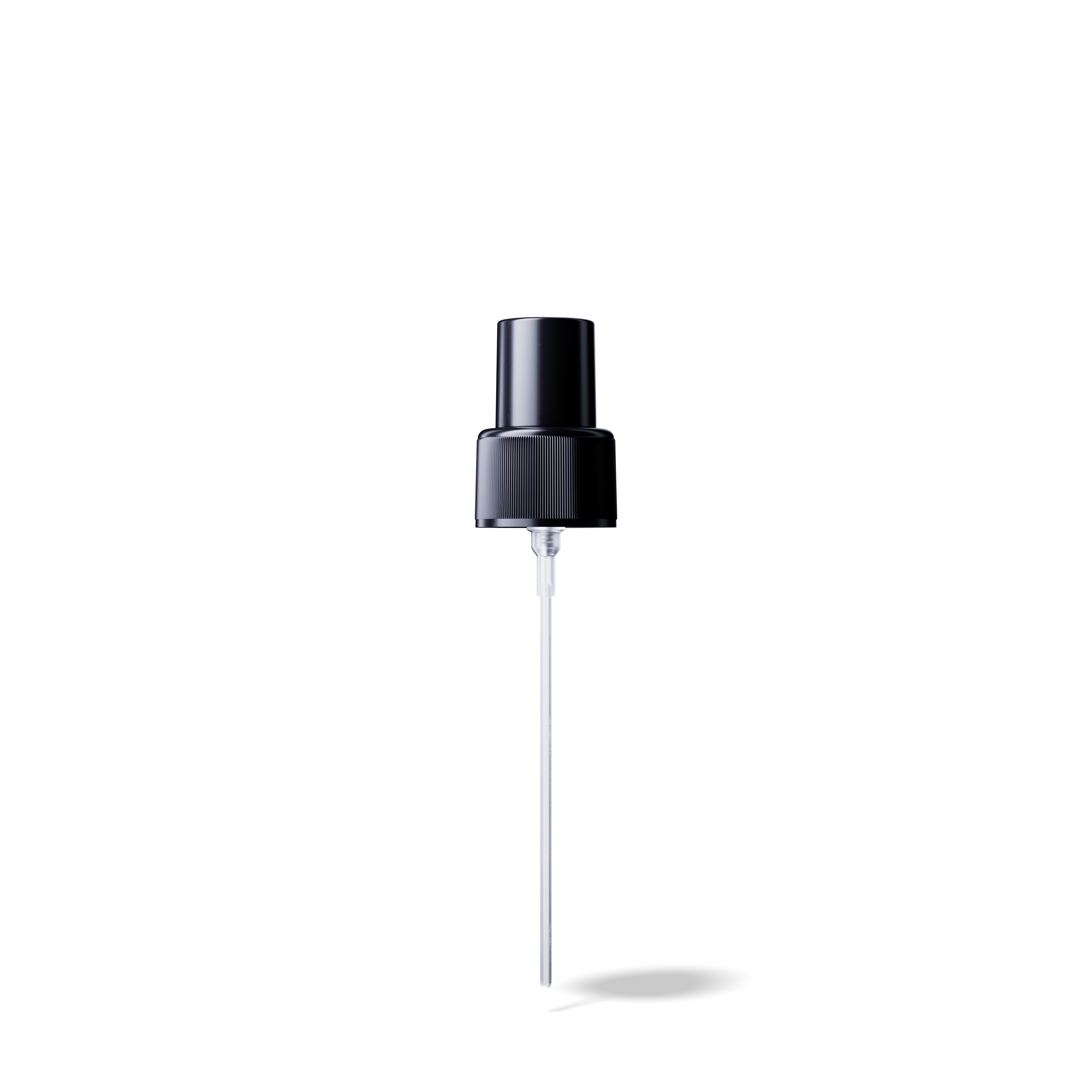 Mist sprayer Classic 24/410, PP, black, ribbed, dose 0.14ml, black overcap (Virgo 100)  