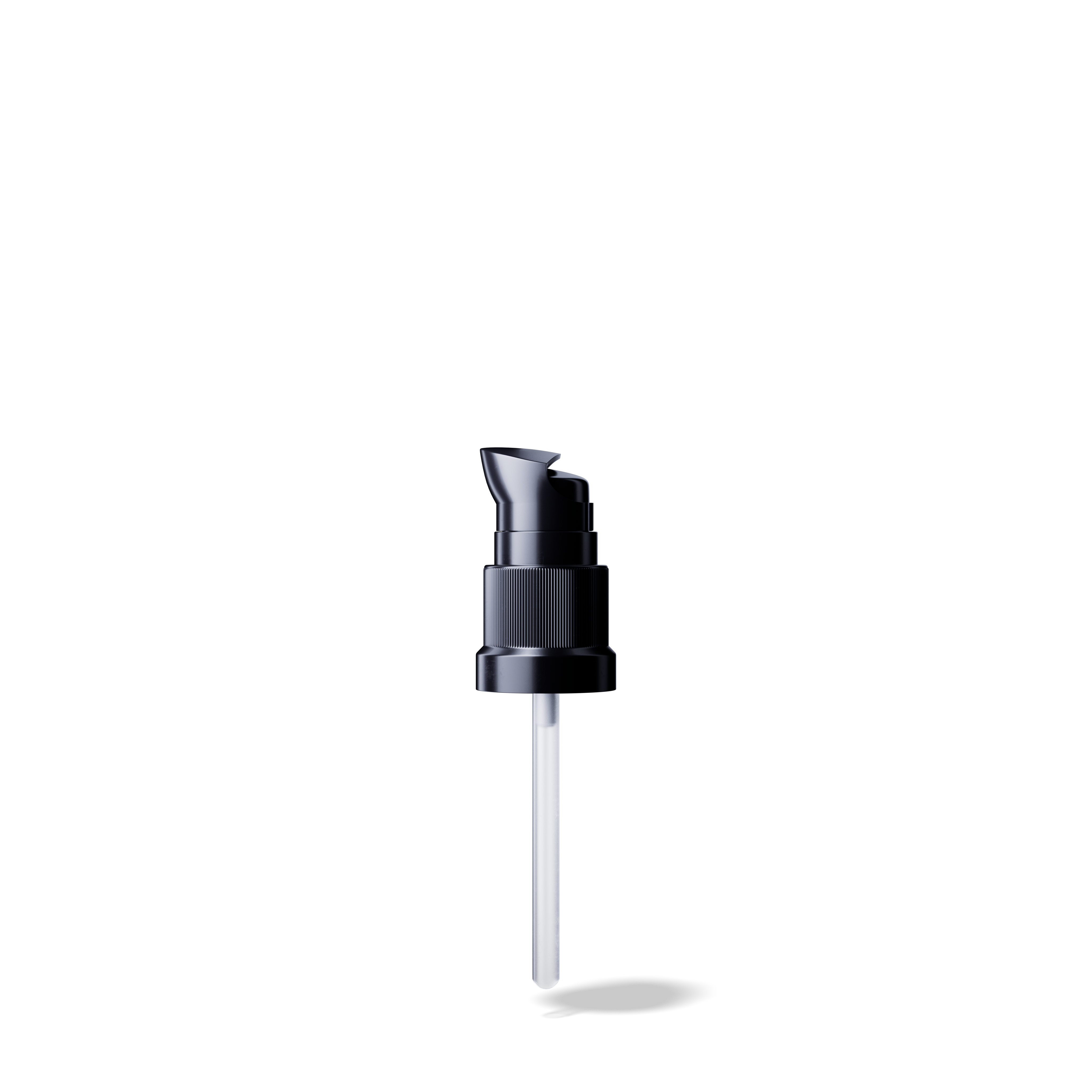 Lotion pump Metropolitan DIN18, PP, black, dose 0.10ml, black security clip (Orion 15)