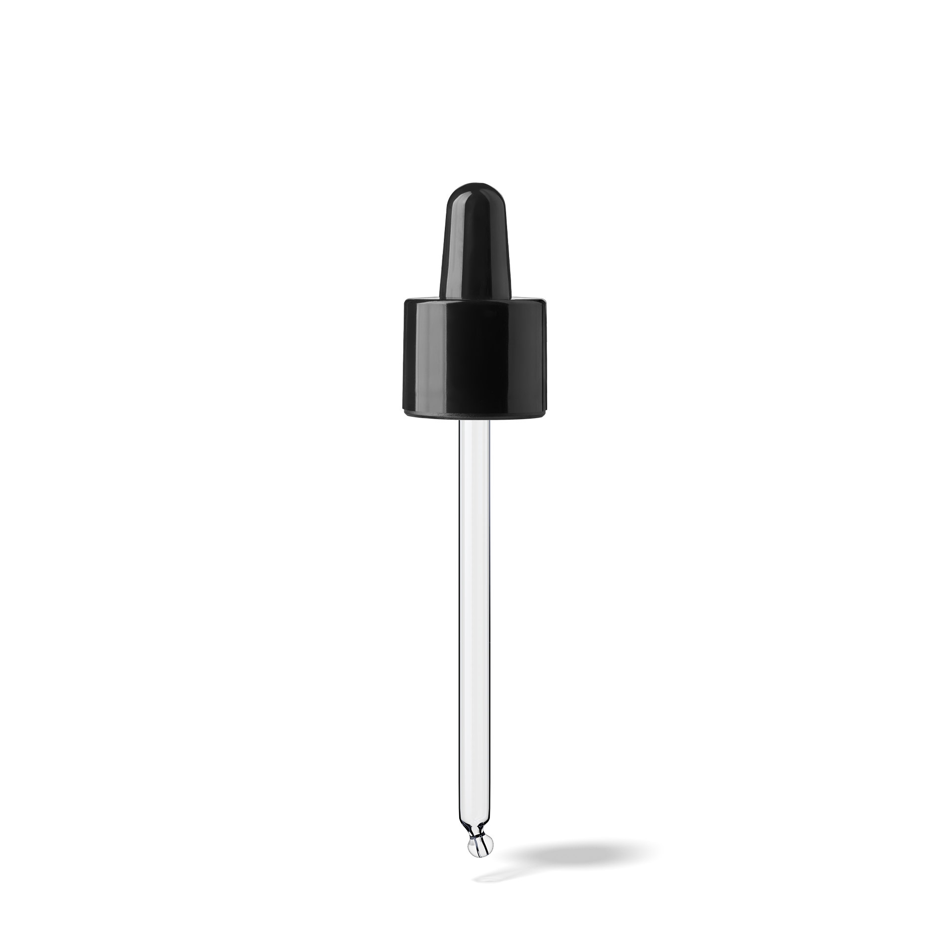Pipette D08 black glossy, D18, TE-b, Bulb TPEs-b 0.7, Tip bent ball 1.0 (ORI50/60-106)