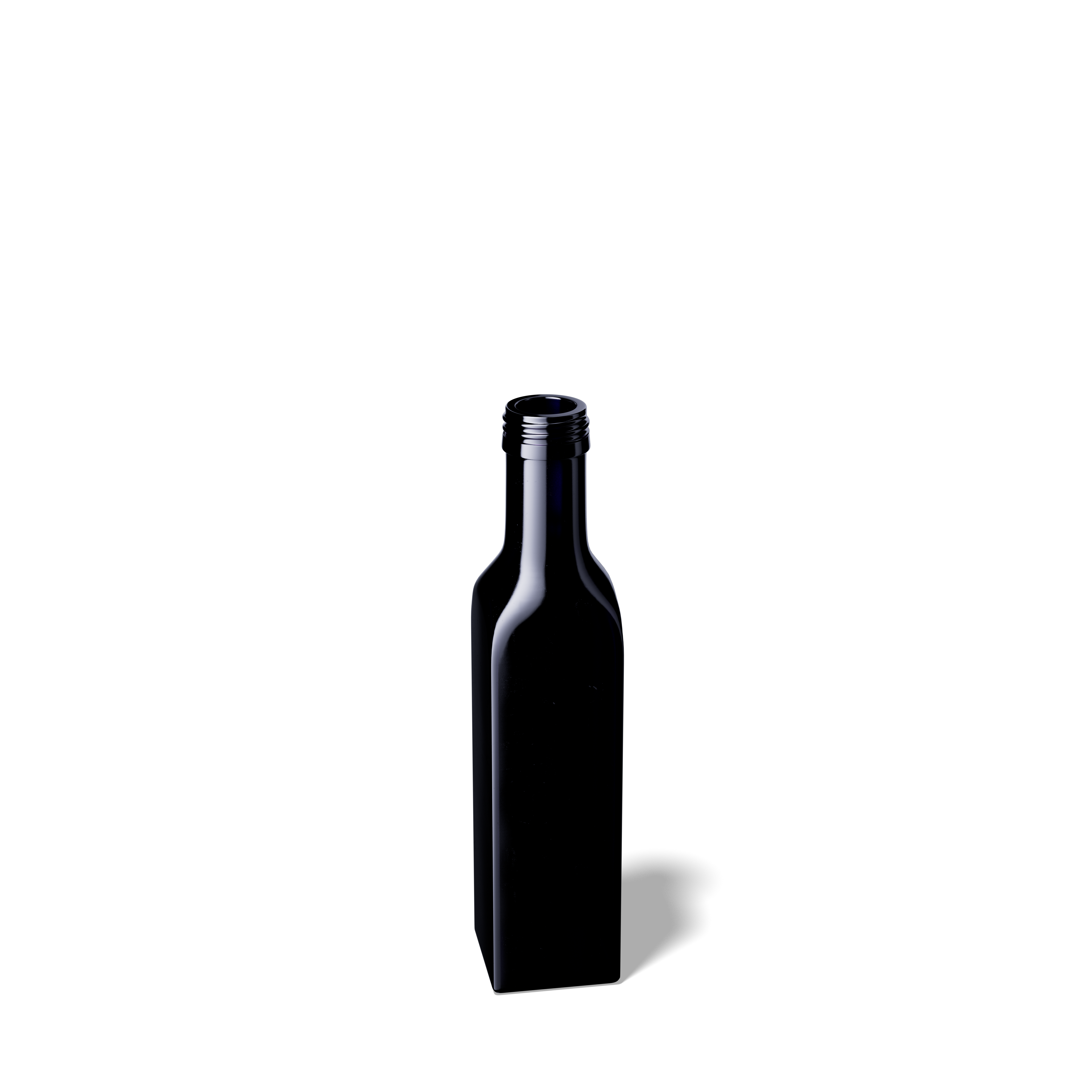 Oil bottle Castor 250ml, 31.5 STD thread, square, Miron