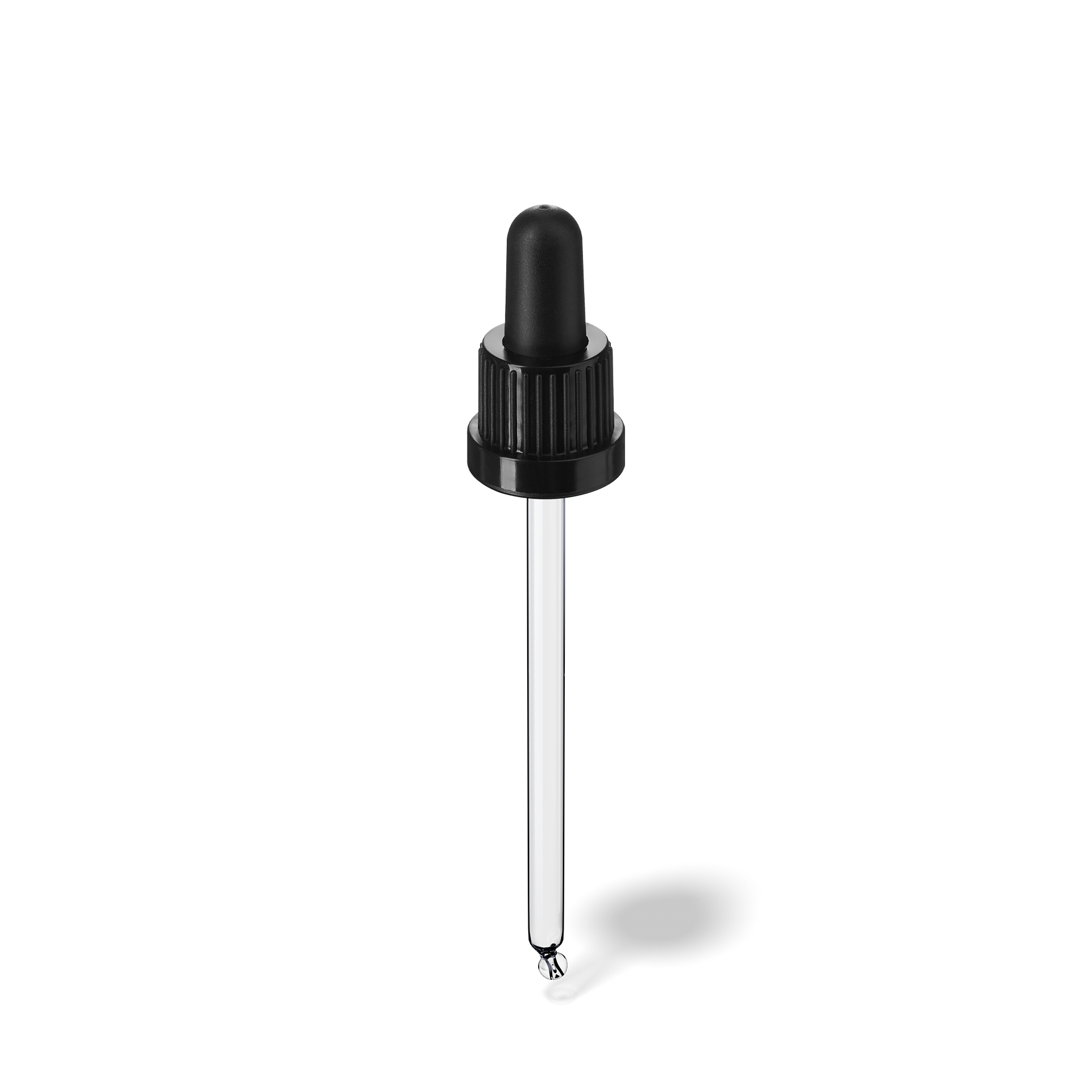 Pipette D03 black ribbed, D18, TE-b, Bulb TPEs-b 1.0, Tip bent ball 1.0, ORI50/60-106 Pipette D03 black ribbed, D18, TE-b, Bulb TPEs-b 1.0, Tip bent ball 1.0, ORI50/60-106