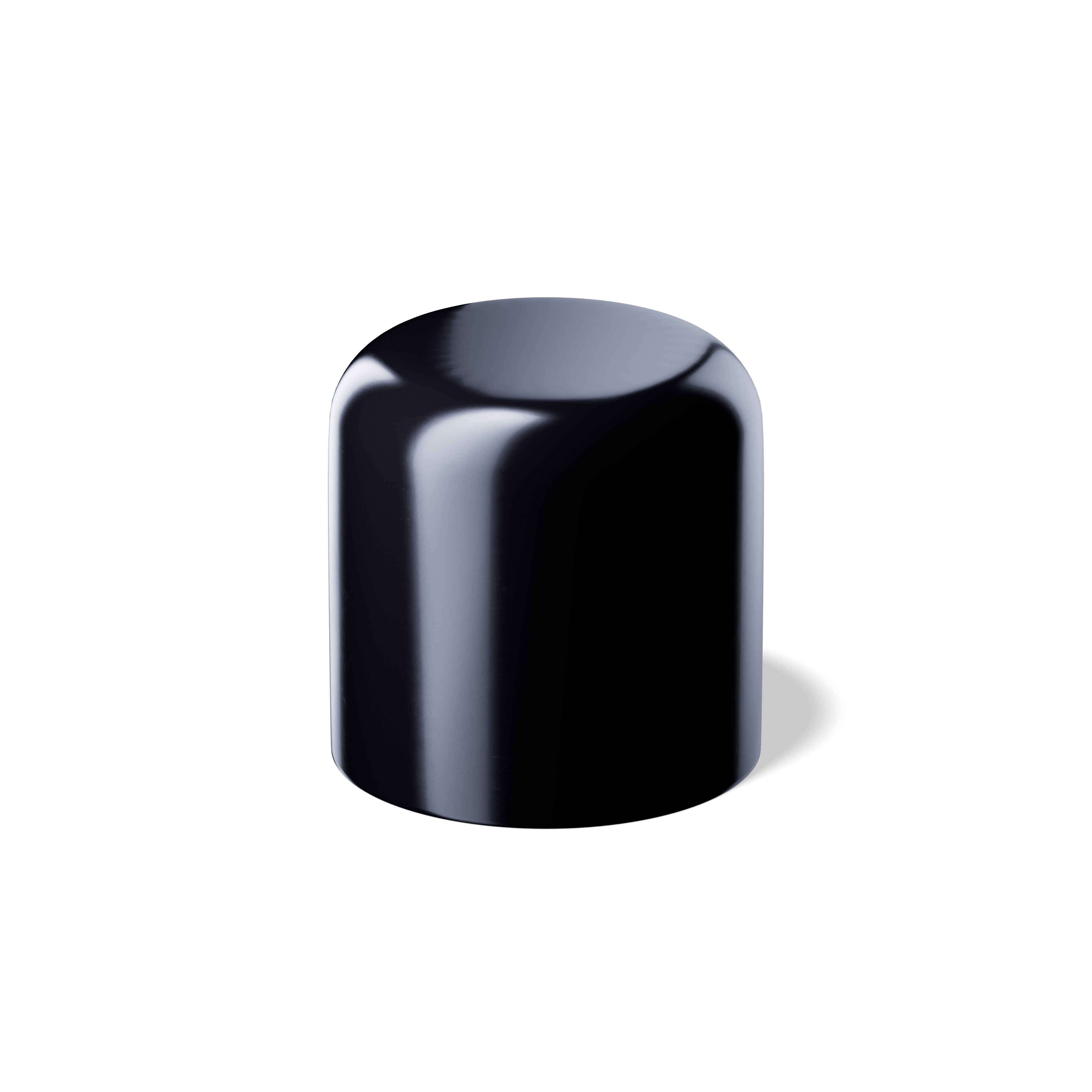 Screw cap 24/410, Urea, black, glossy finish, violet Phan inlay (Draco 120 and 200)