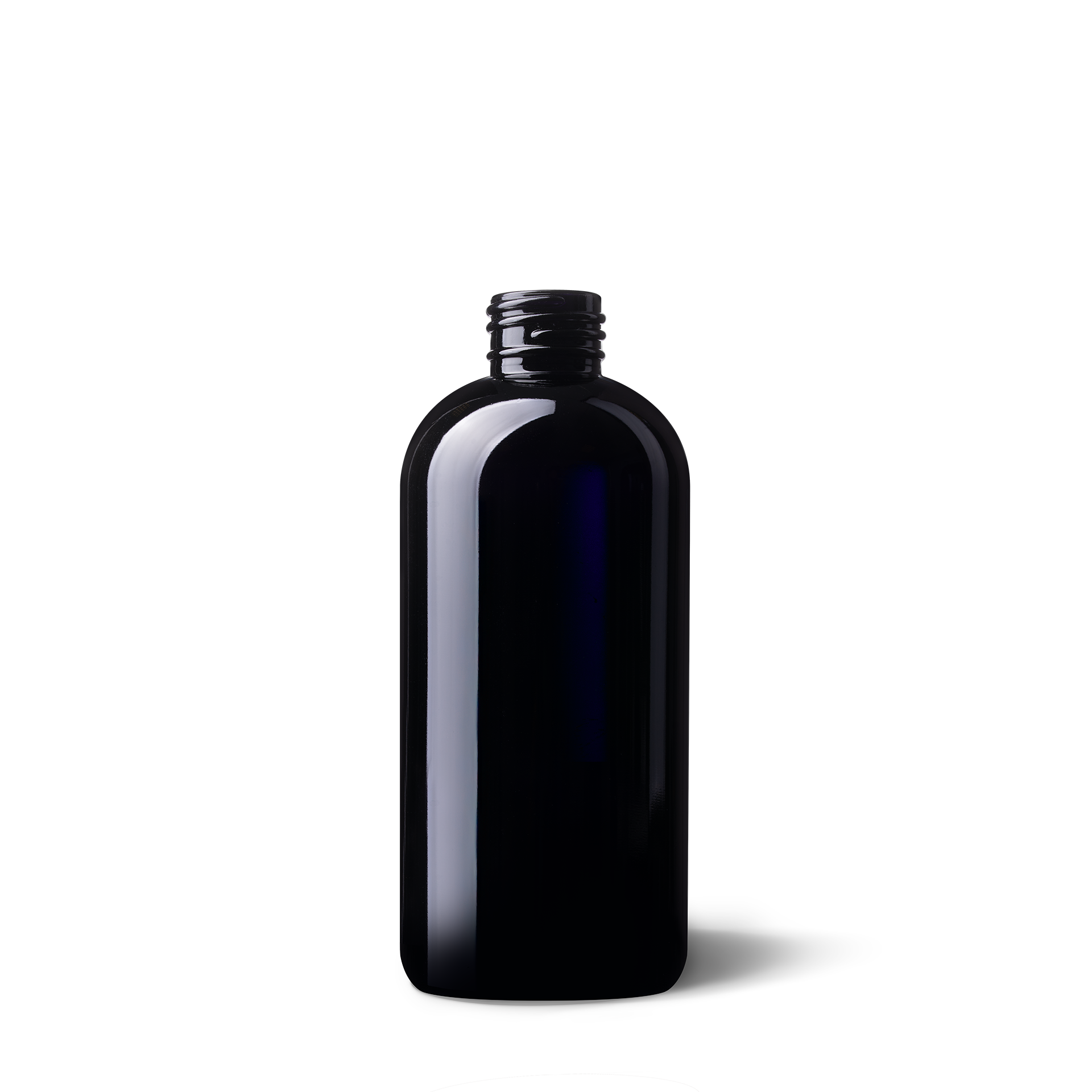 Cosmetic bottle Capella 200ml, 24/410, anti rotation nocks, Miron